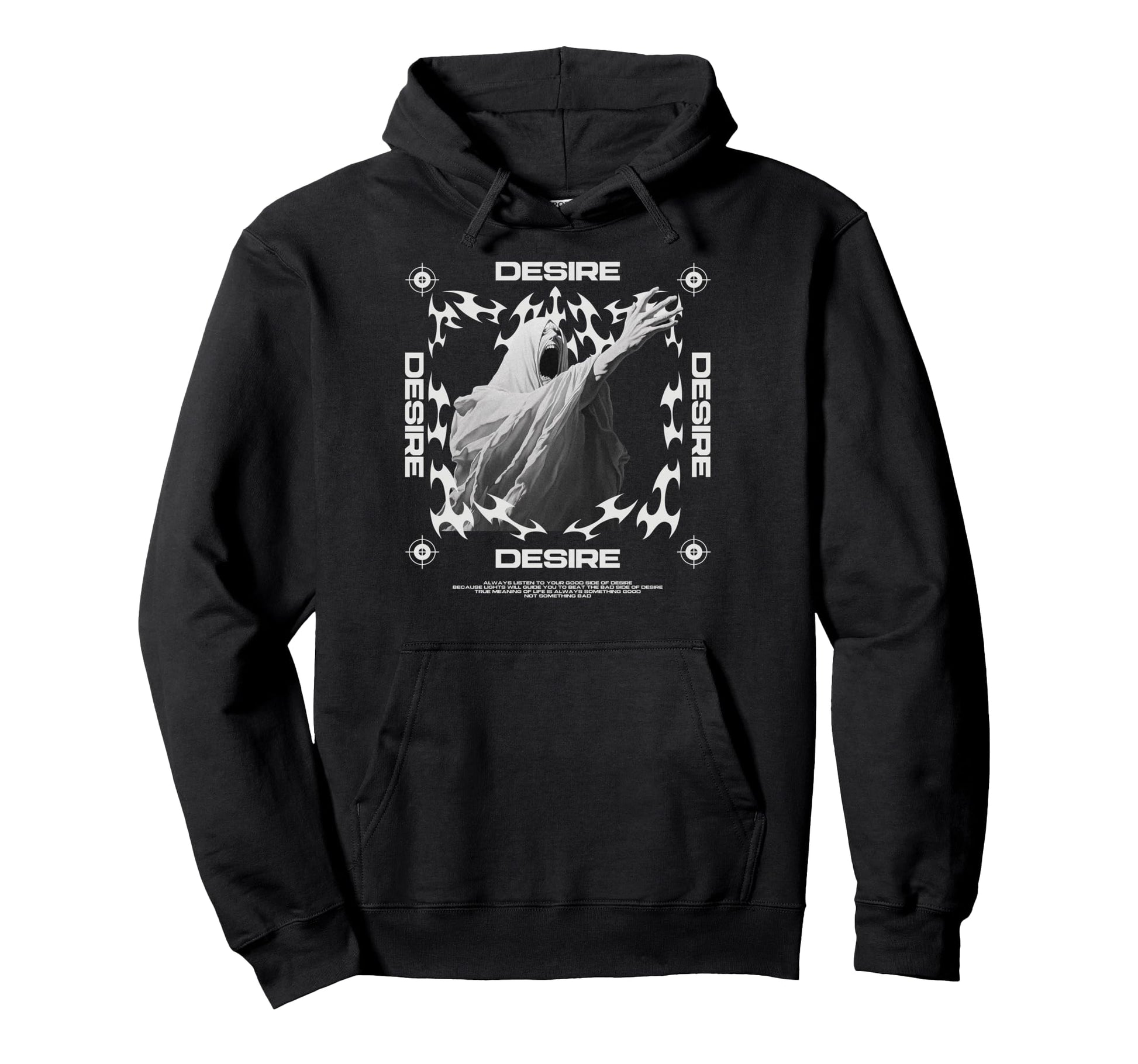 Y2K Desire Bold Urban Graffiti Aesthetic Hoodie - Novelty Apparel Men Women - T-Shirt, Sweatshirt, Hoodie