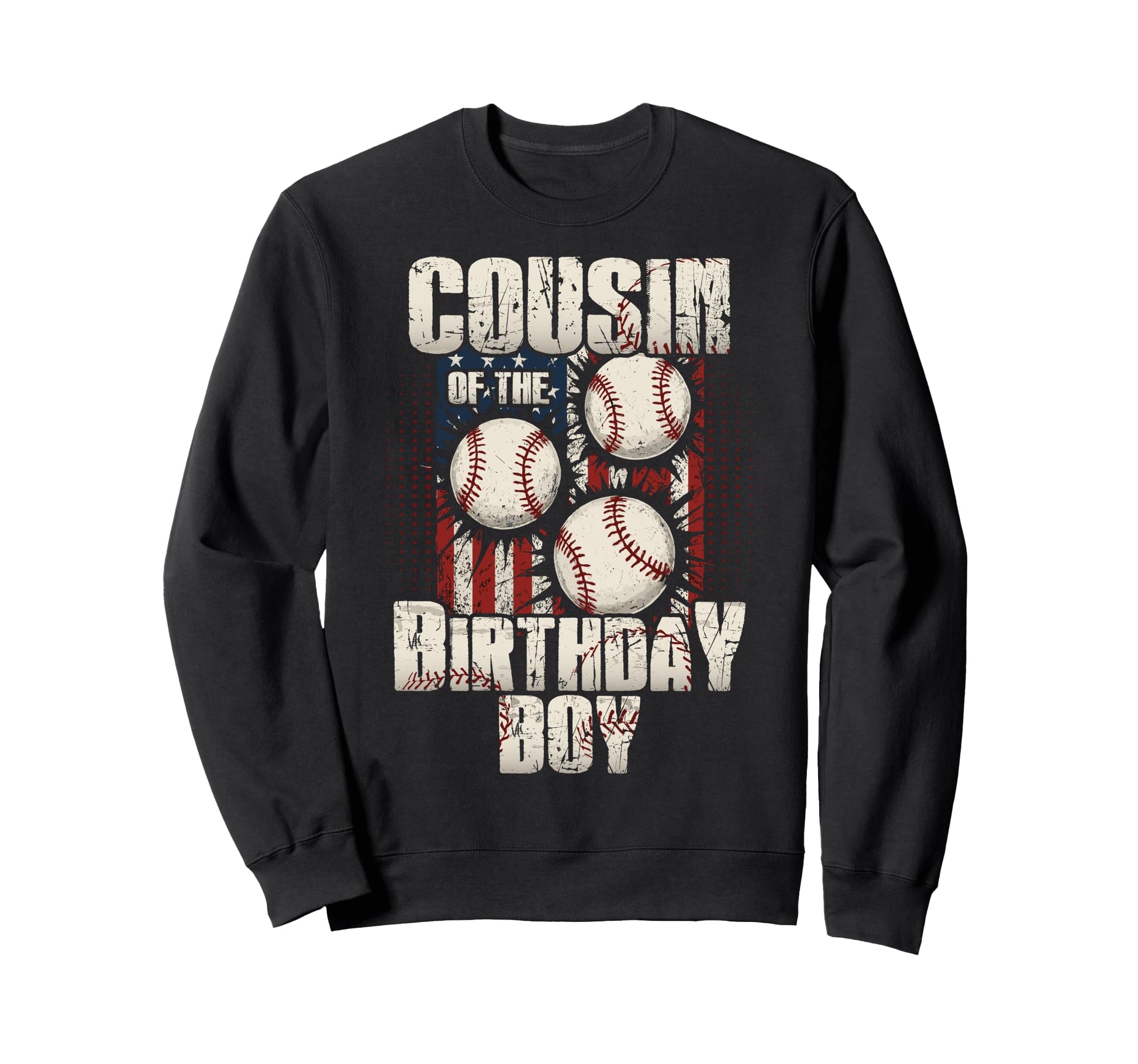 Cousin Birthday Matching Baseball Sweatshirt - Graphic Print Unisex - T-Shirt, Sweatshirt, Hoodie