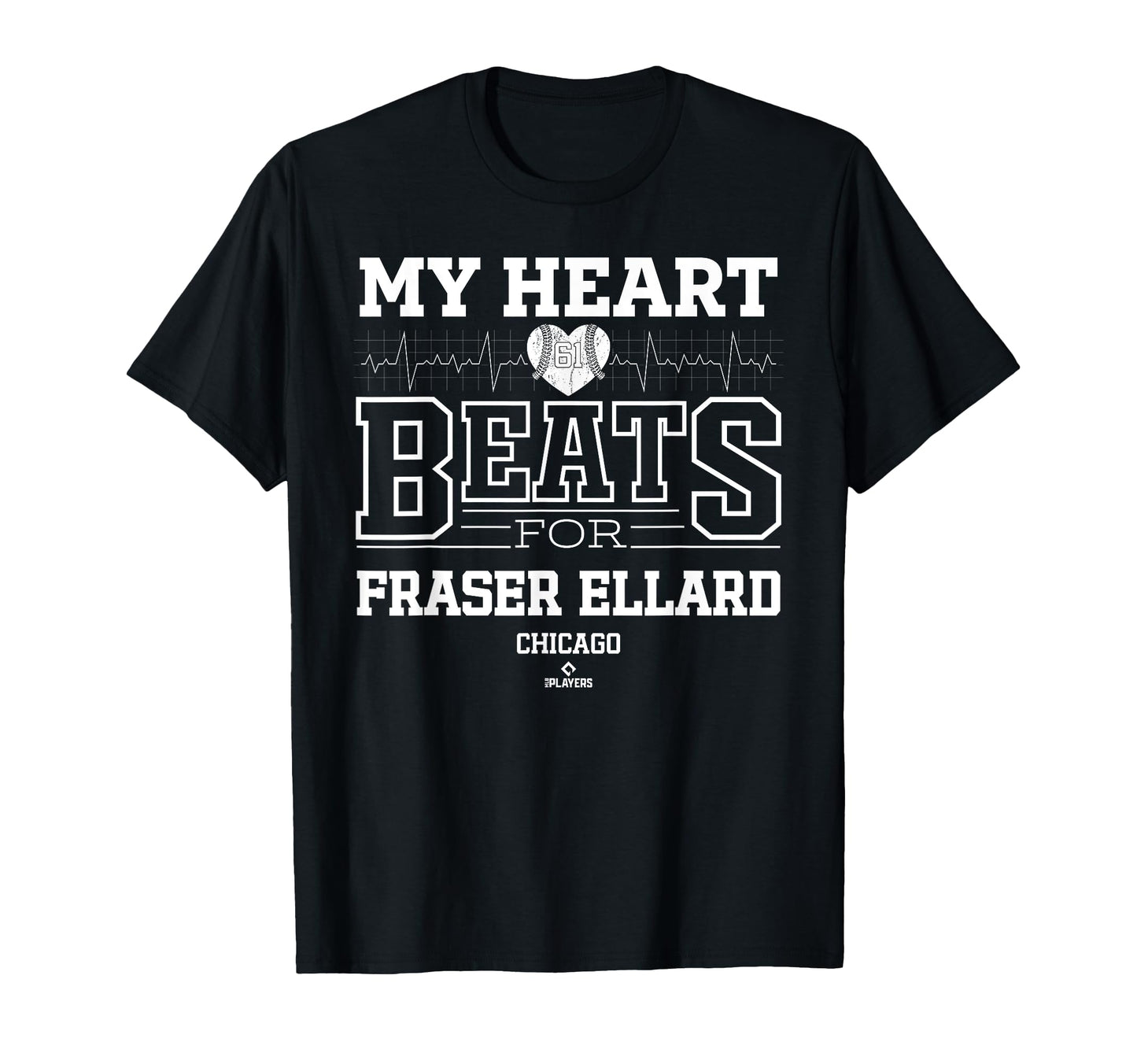 My Heart Beats Fraser Ellard Chicago T-Shirt - Trendy Graphic for Adults - T-Shirt, Sweatshirt, Hoodie