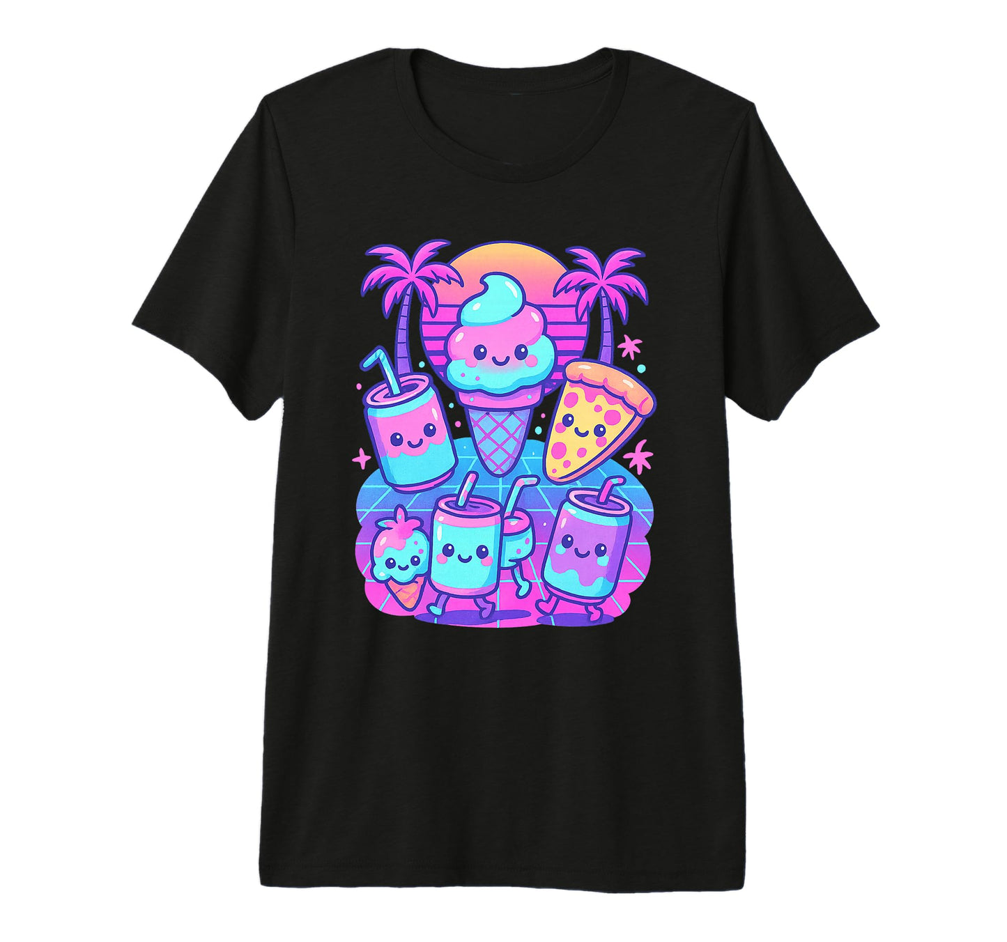 80S Synthwave Tri Blend T-Shirt - Unique Graphic Unisex - T-Shirt, Sweatshirt, Hoodie
