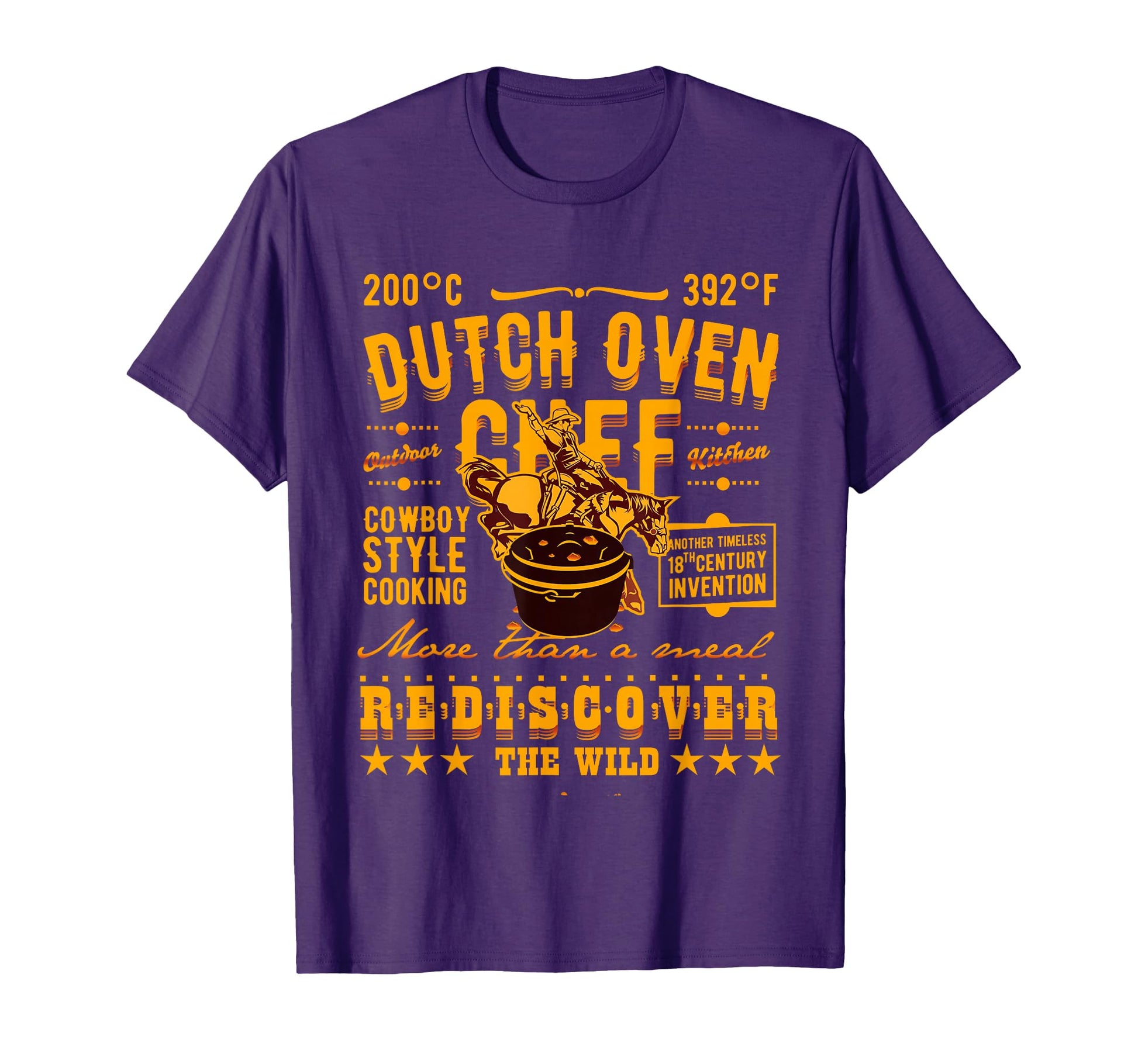 Dutch Oven Cowboy Western Fan Bbq T-Shirt - Casual Everyday Wear Men Women - T-Shirt, Sweatshirt, Hoodie