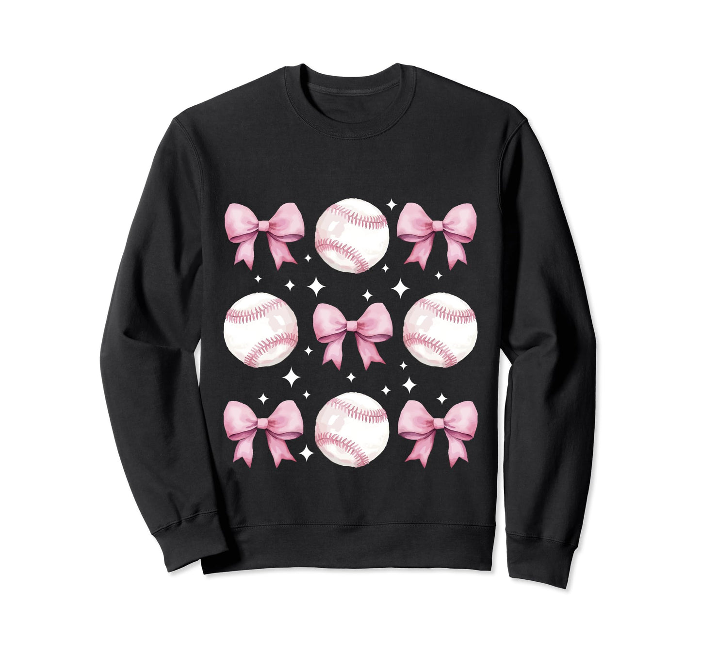 Baseball Mom Coquette Bow Baseball Sweatshirt - Aesthetic Graphic Unisex - T-Shirt, Sweatshirt, Hoodie