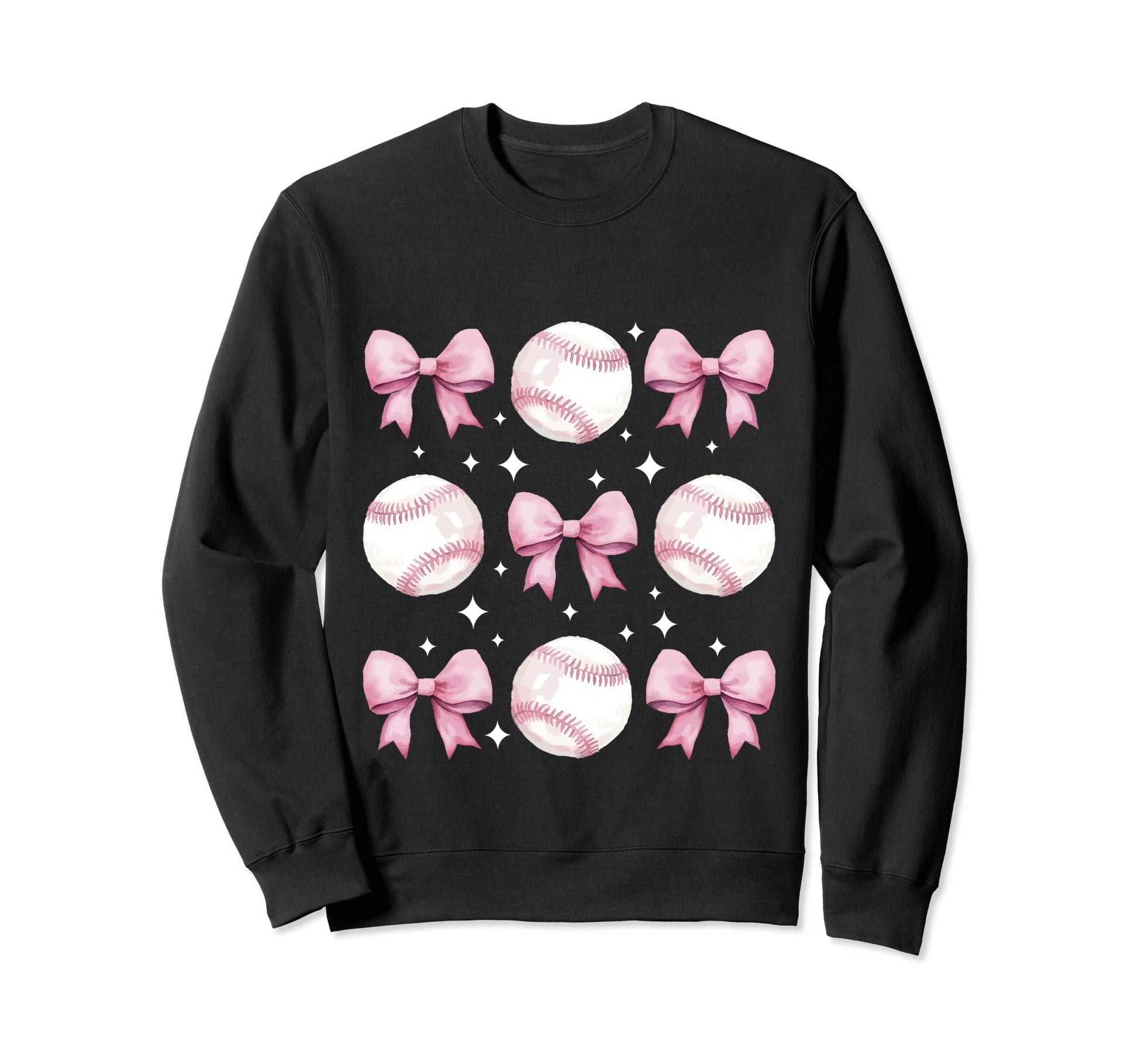 Baseball Mom Coquette Bow Baseball Sweatshirt - Aesthetic Graphic Unisex - T-Shirt, Sweatshirt, Hoodie