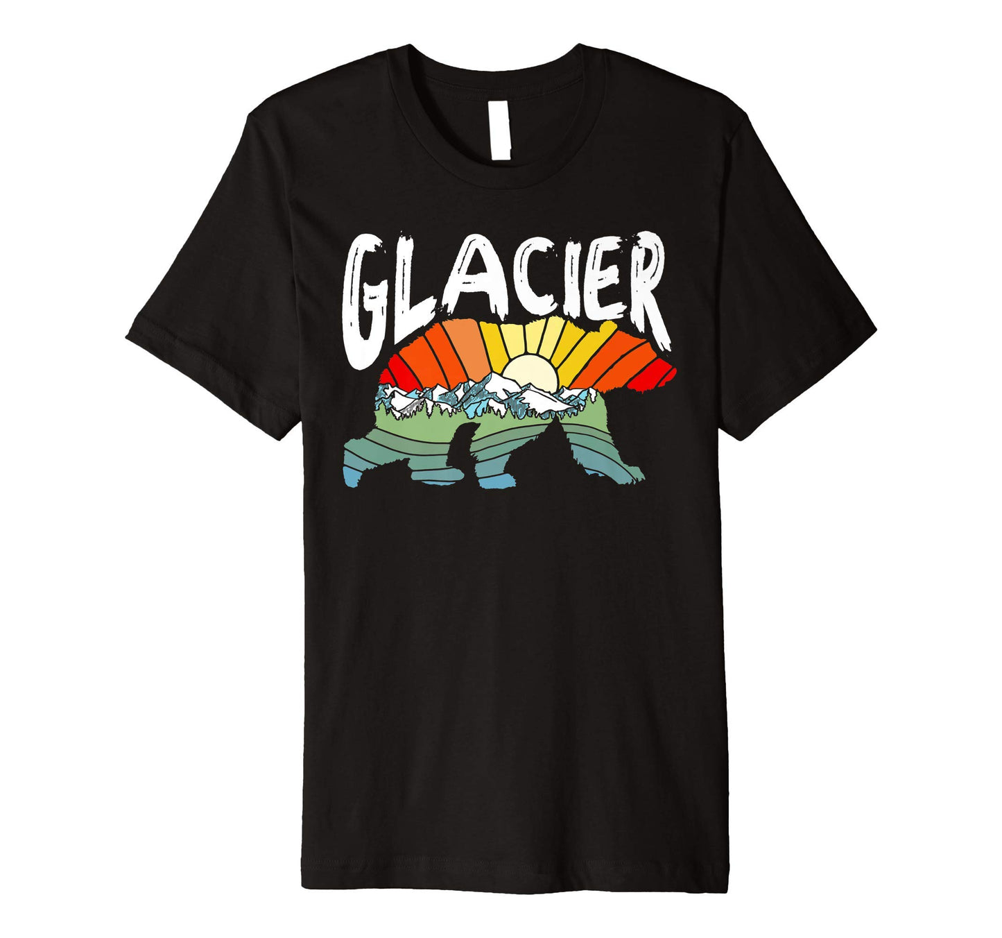 Glacier National Park Grizzly Bear T-Shirt - Custom Art Print Men Women - T-Shirt, Sweatshirt, Hoodie