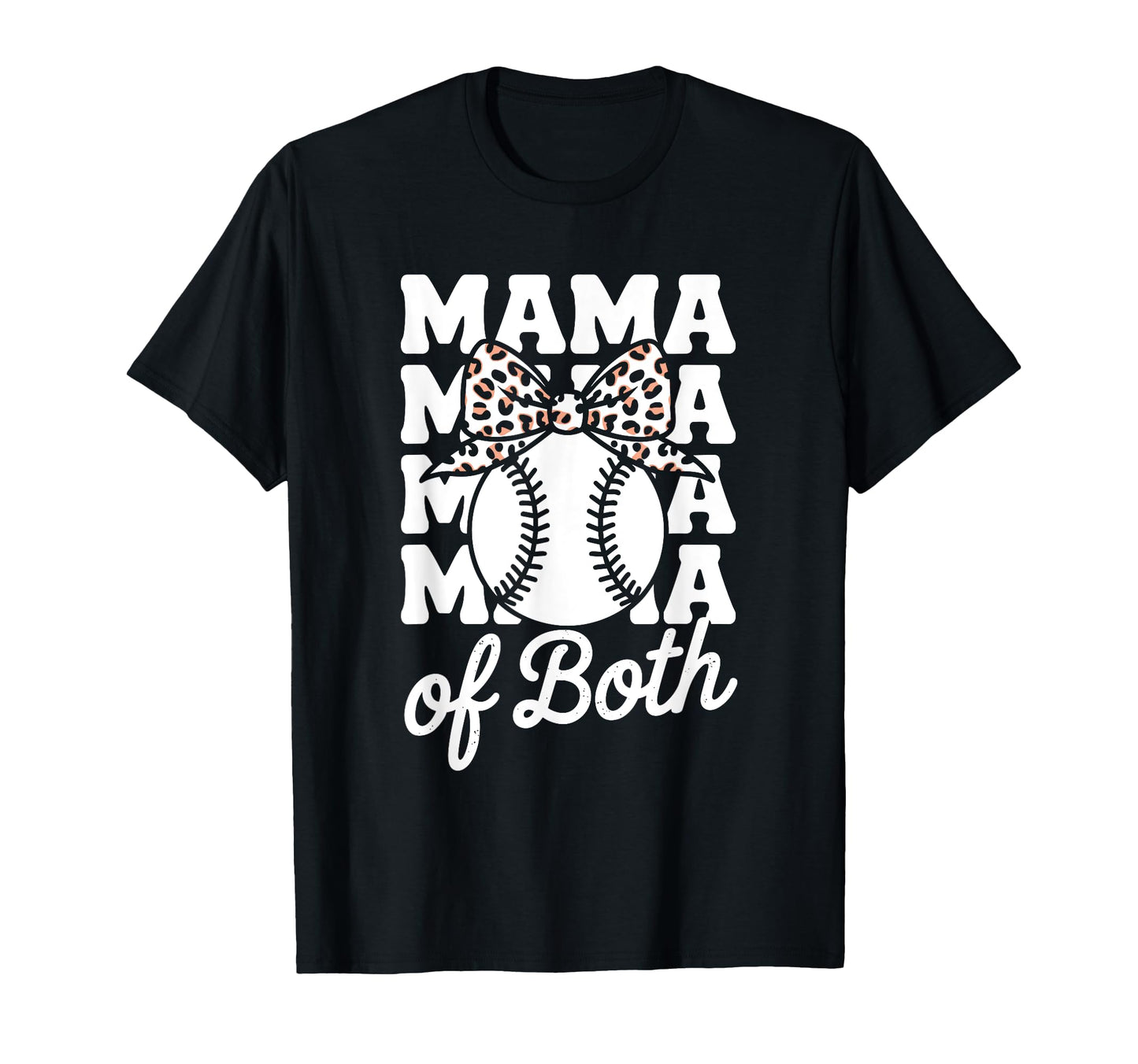 Leopard Mothers Day Mama Mom Both T-Shirt - Minimalist Print Men Women - T-Shirt, Sweatshirt, Hoodie