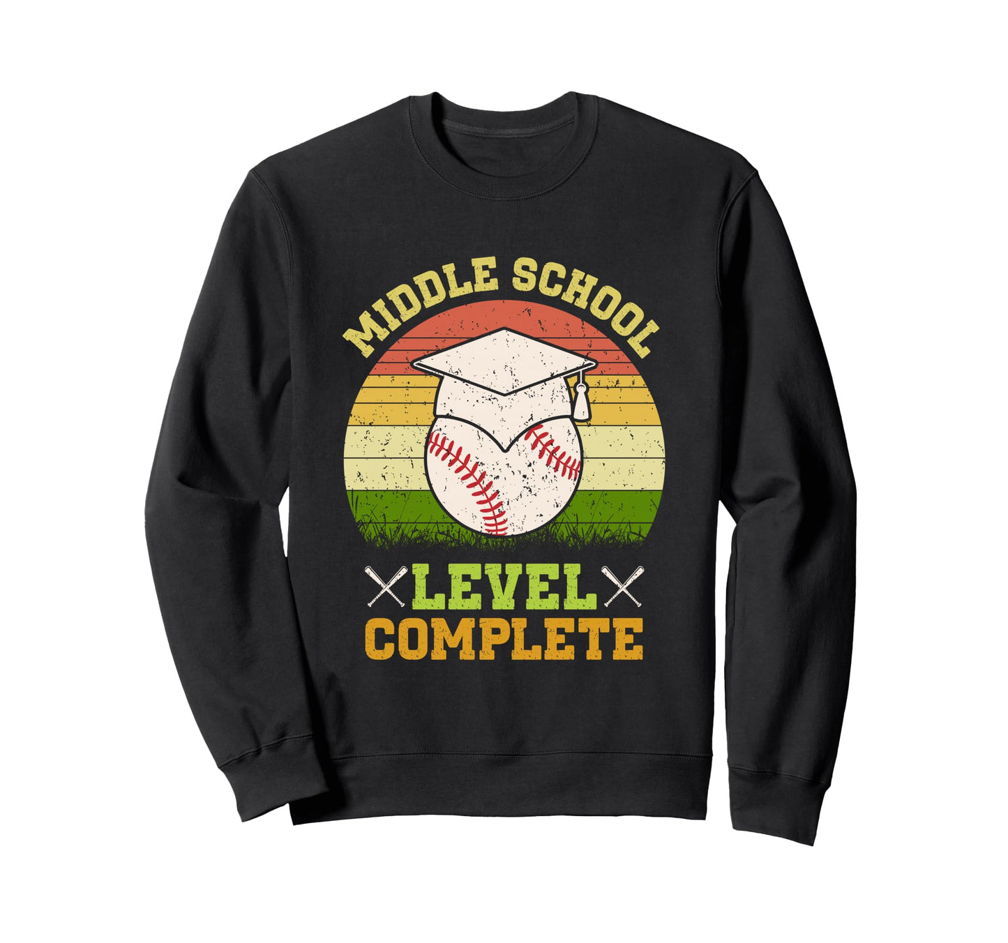 Middle School Level Complete Baseball Sweatshirt - Custom Art Print Unisex - T-Shirt, Sweatshirt, Hoodie