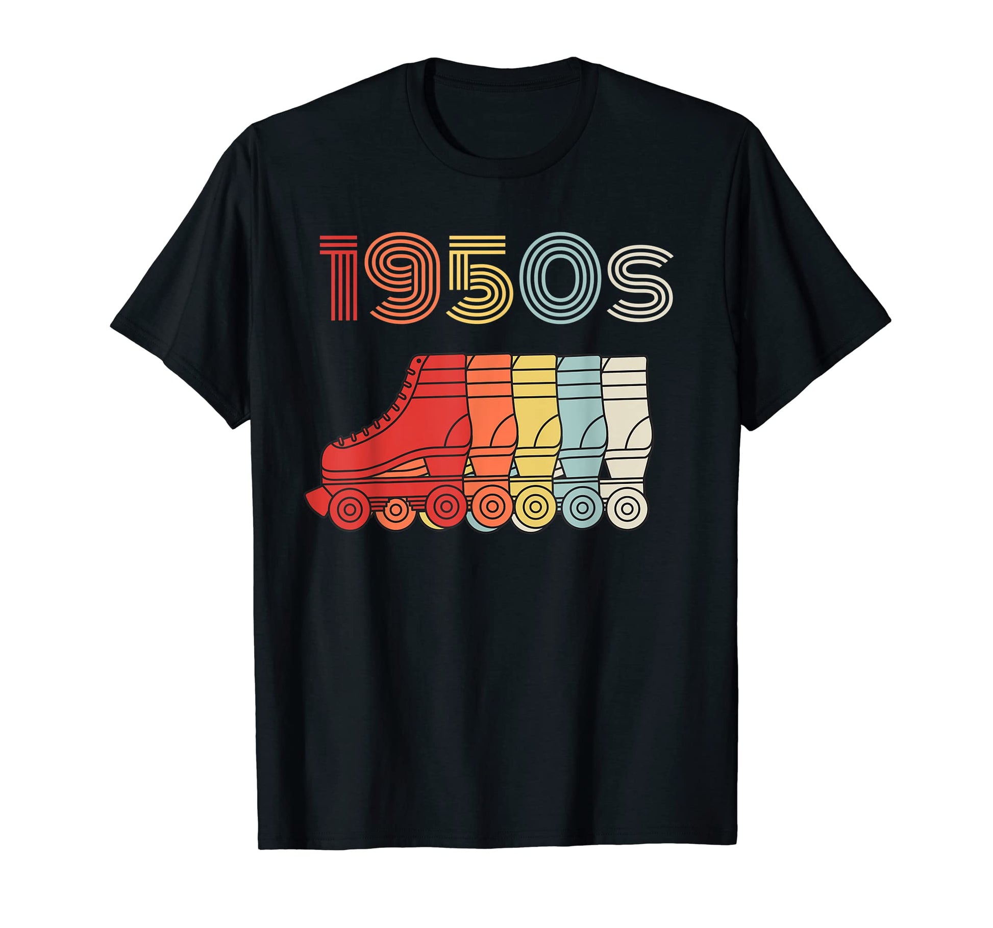 1950S Roller Skates 50S Disco Skates T-Shirt - Streetwear Style for Adults - T-Shirt, Sweatshirt, Hoodie