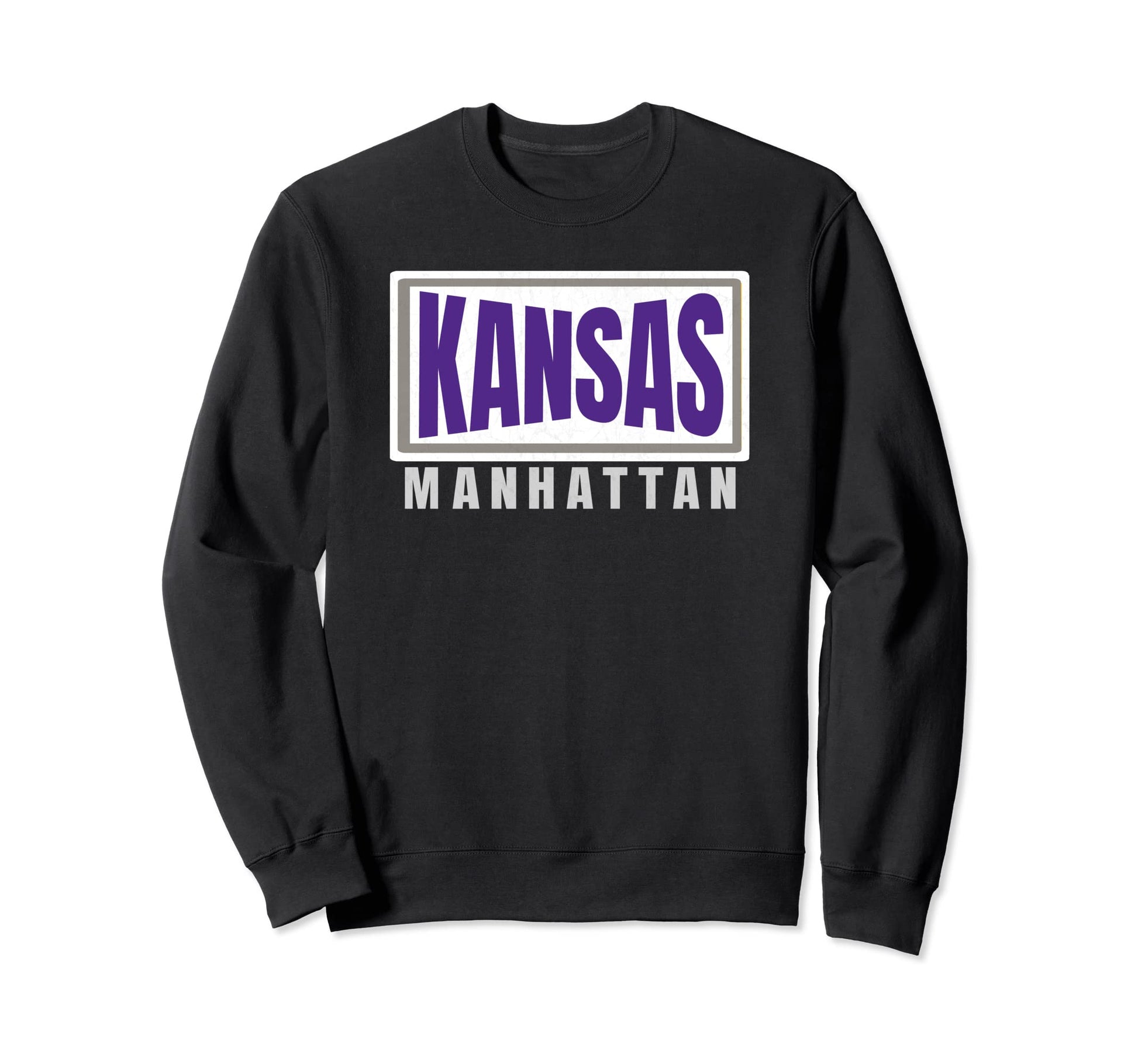 Manhattan Purple White Grey Striped Sweatshirt - Aesthetic Graphic Unisex - T-Shirt, Sweatshirt, Hoodie