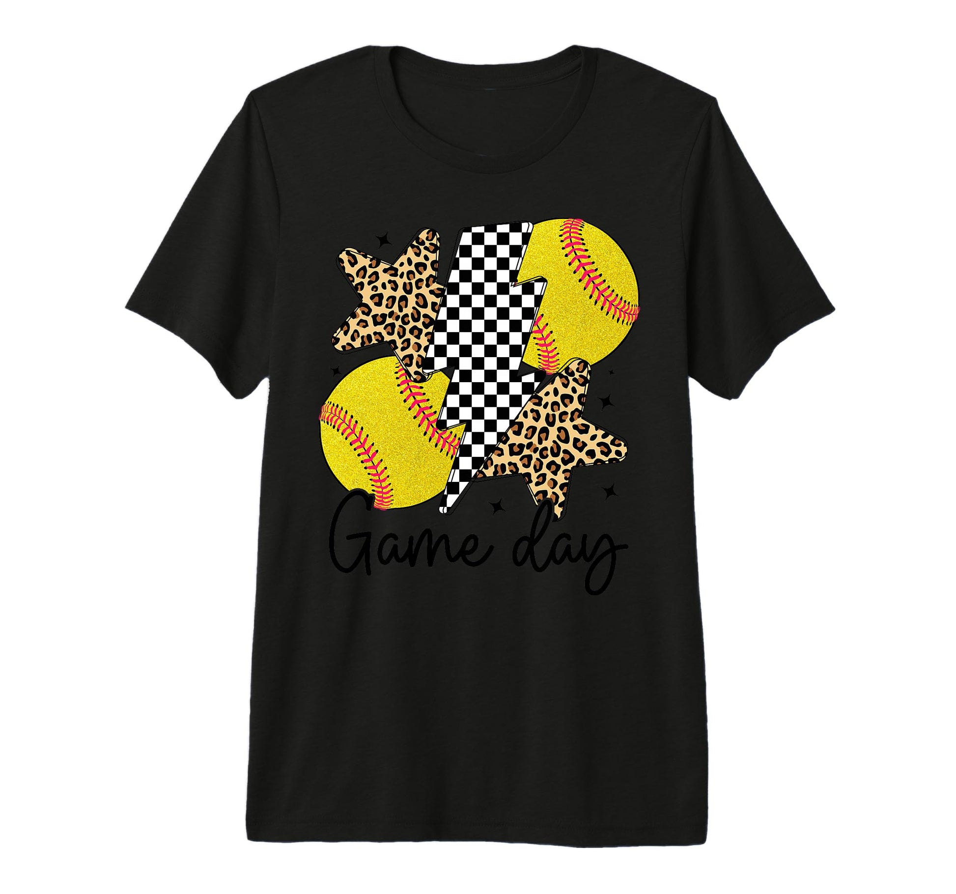 Baseball Game Day Softball Gift Lightning Hoodie - Aesthetic Graphic Unisex - T-Shirt, Sweatshirt, Hoodie
