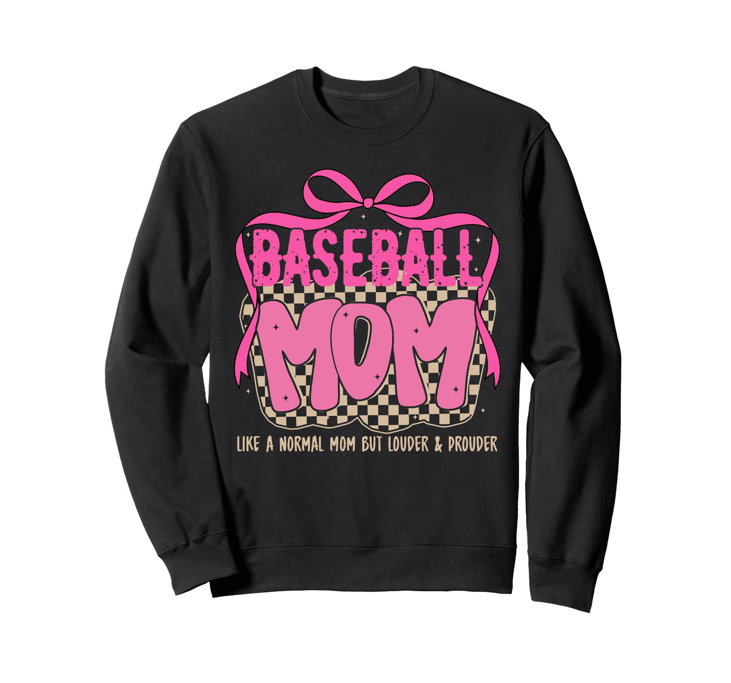 Baseball Mom Like Normal Mom Sweatshirt - Trendy Graphic for Adults - T-Shirt, Sweatshirt, Hoodie