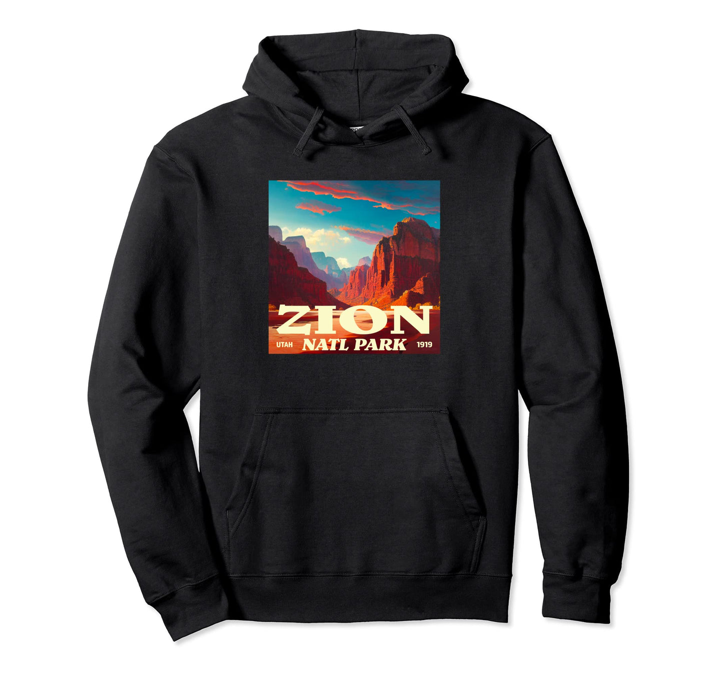 Zion Utah Zion National Park Hoodie - Trendy Graphic Men Women - T-Shirt, Sweatshirt, Hoodie