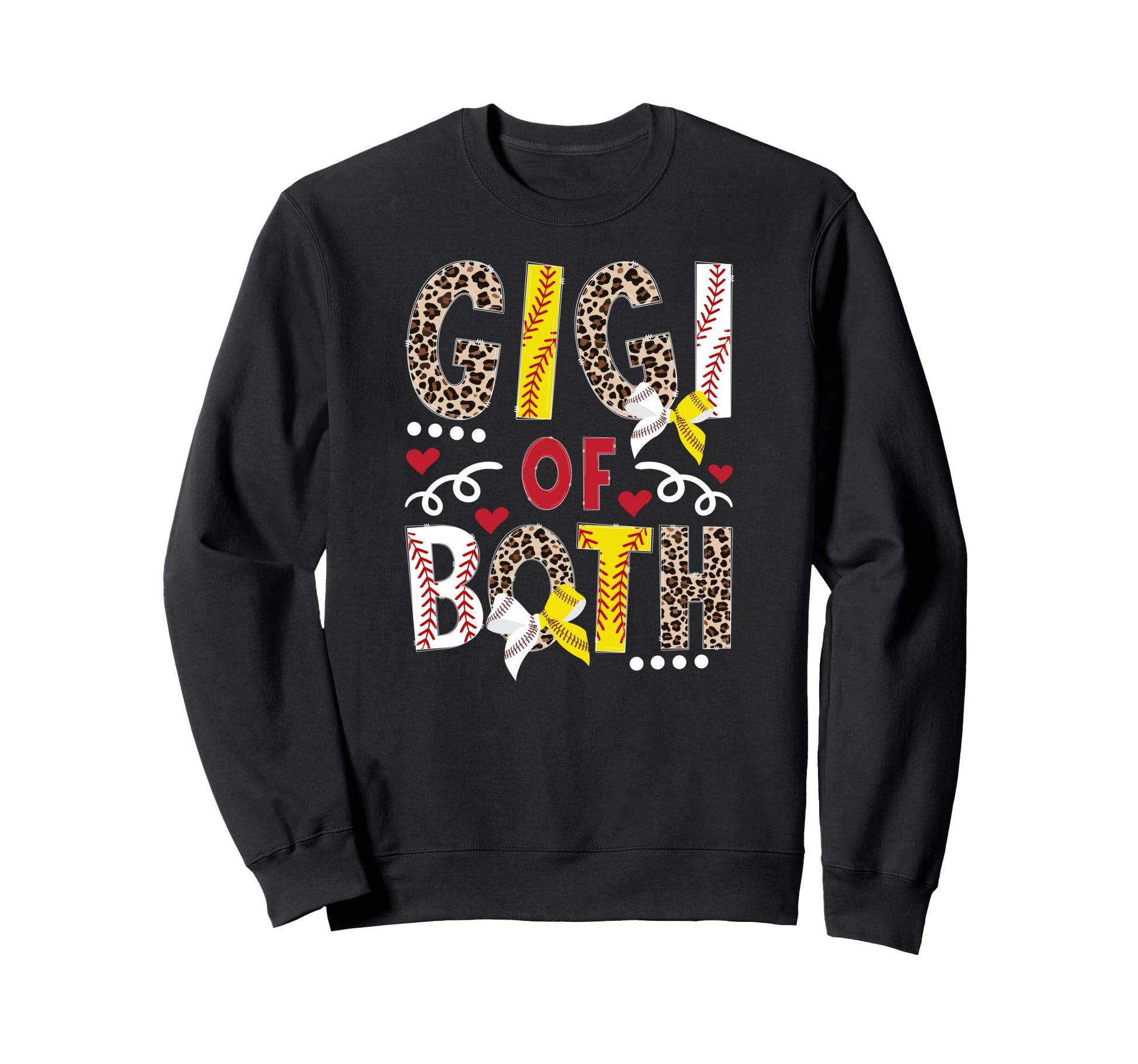 Gigi Both Leopard Softball Baseball Sweatshirt - Streetwear Style Unisex - T-Shirt, Sweatshirt, Hoodie