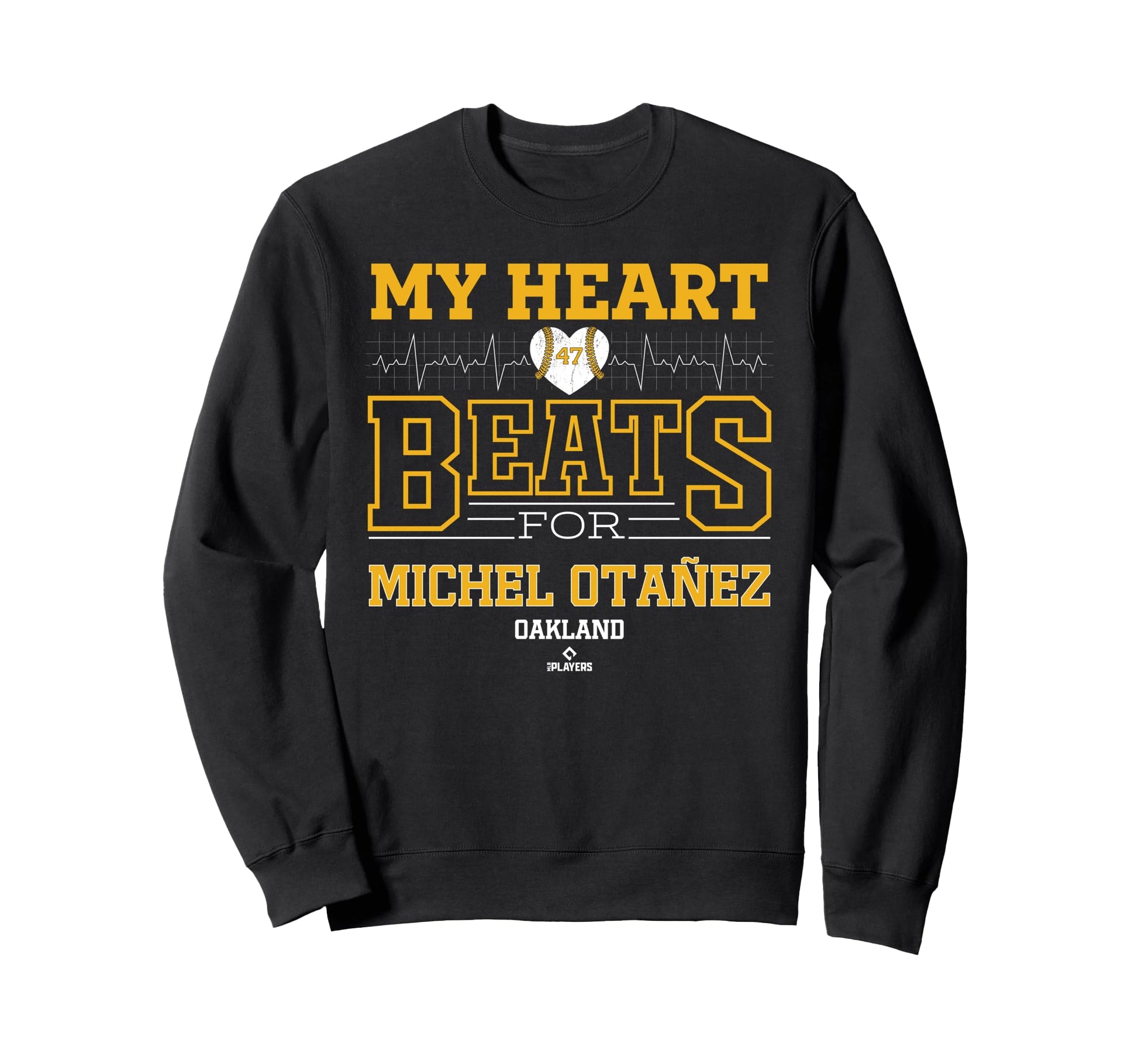 My Heart Beats Michel Ota Ez Oakland Sweatshirt - Trendy Graphic Unisex - T-Shirt, Sweatshirt, Hoodie