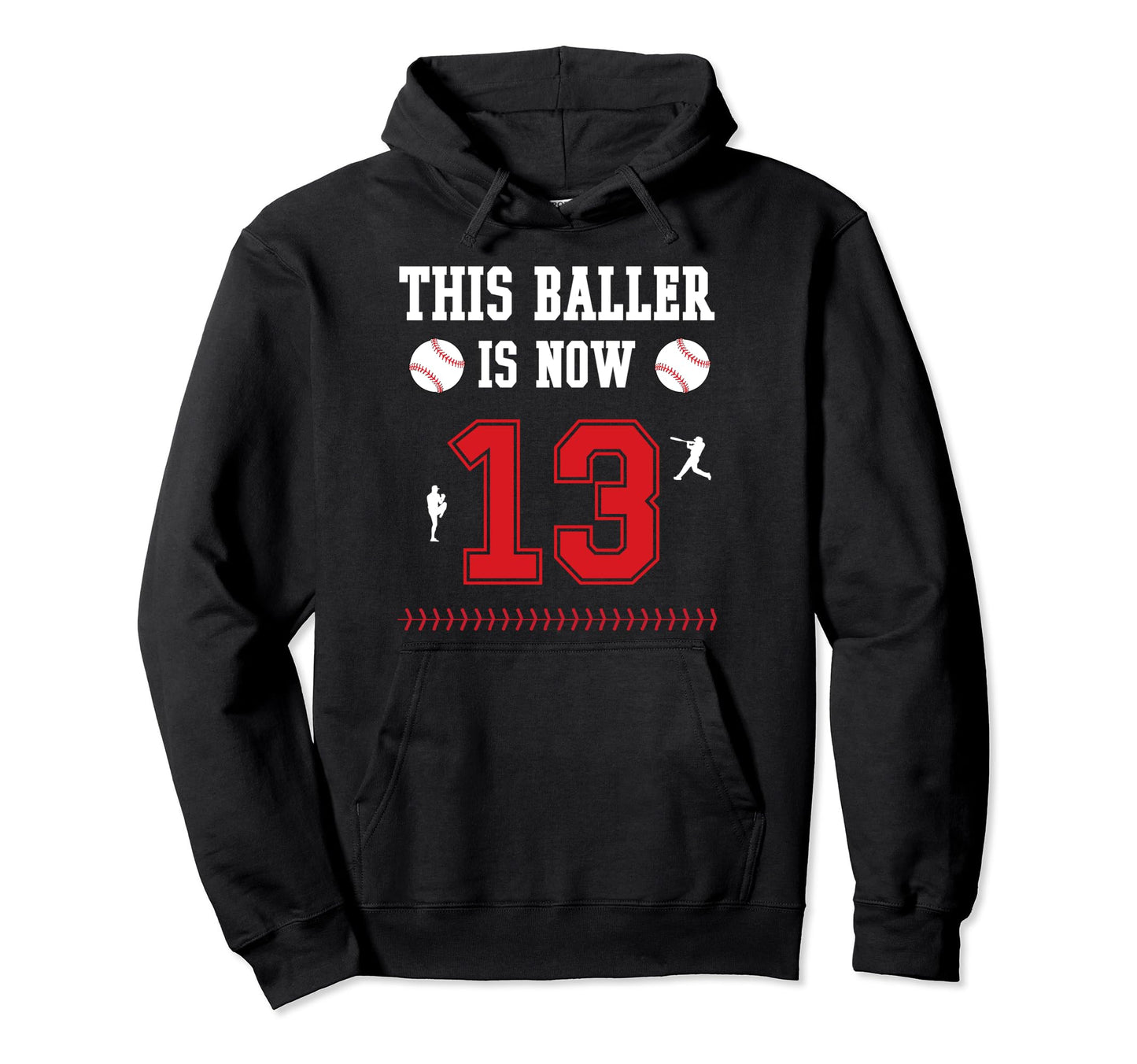 This Baller Is Now 13 Year Old 13Th Hoodie - Minimalist Print Unisex - T-Shirt, Sweatshirt, Hoodie