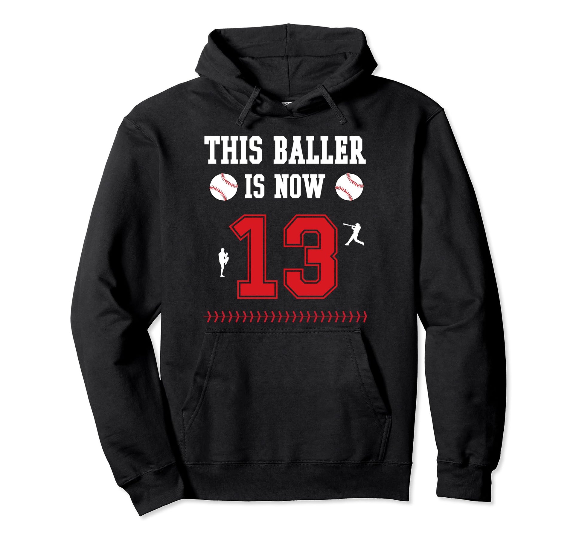 This Baller Is Now 13 Year Old 13Th Hoodie - Minimalist Print Unisex - T-Shirt, Sweatshirt, Hoodie