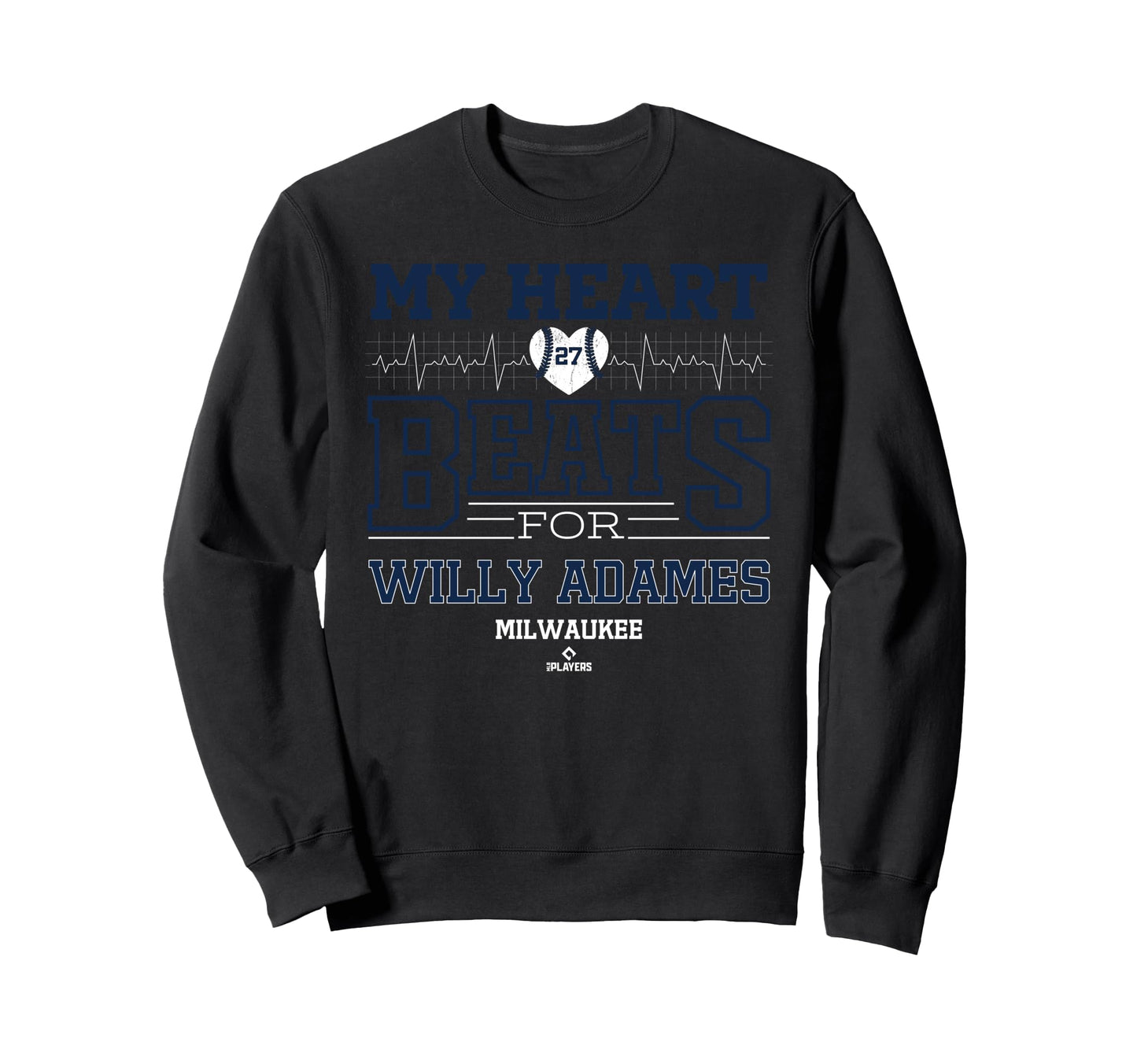 My Heart Beats Willy Adames Sweatshirt - Minimalist Print Men Women - T-Shirt, Sweatshirt, Hoodie