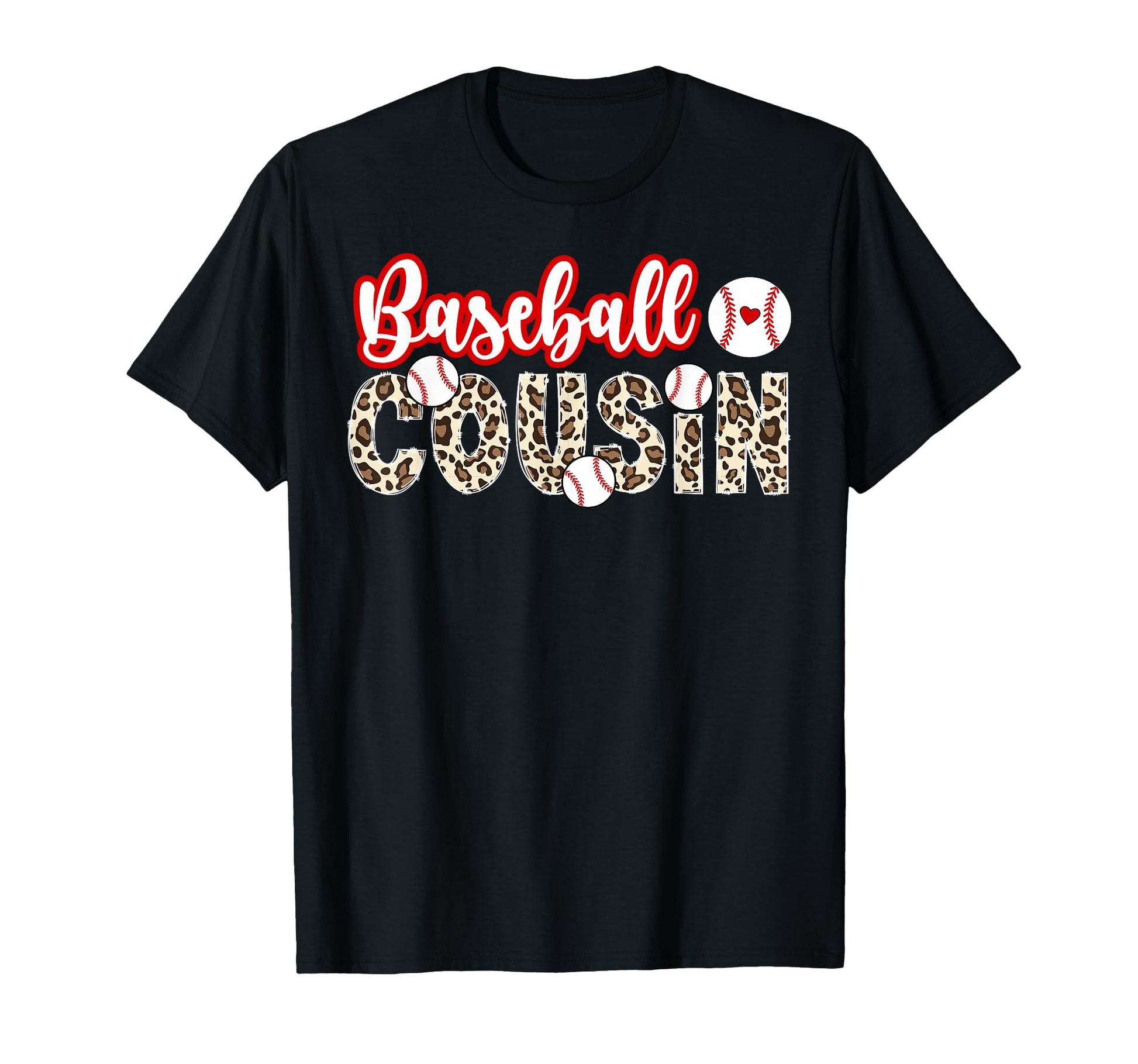 Baseball Cousin Leopard Cousin T-Shirt - Custom Art Print for Adults - T-Shirt, Sweatshirt, Hoodie