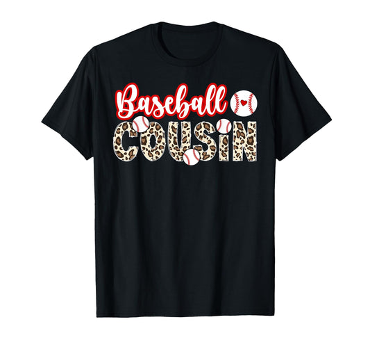 Baseball Cousin Leopard Cousin T-Shirt - Custom Art Print for Adults - T-Shirt, Sweatshirt, Hoodie