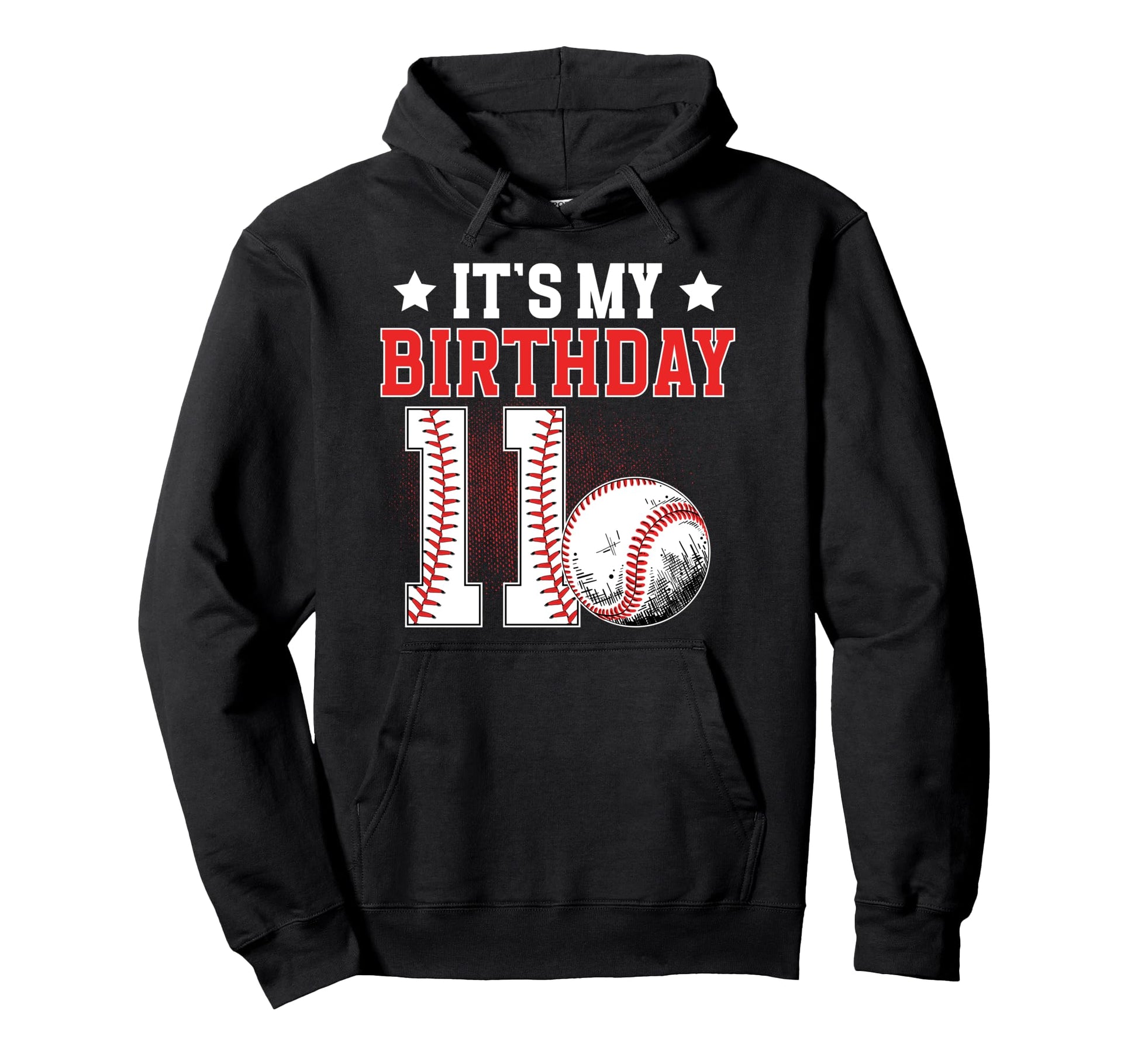 11Th Baseball Birthday Party 11 Year Old Hoodie - Streetwear Style Unisex - T-Shirt, Sweatshirt, Hoodie