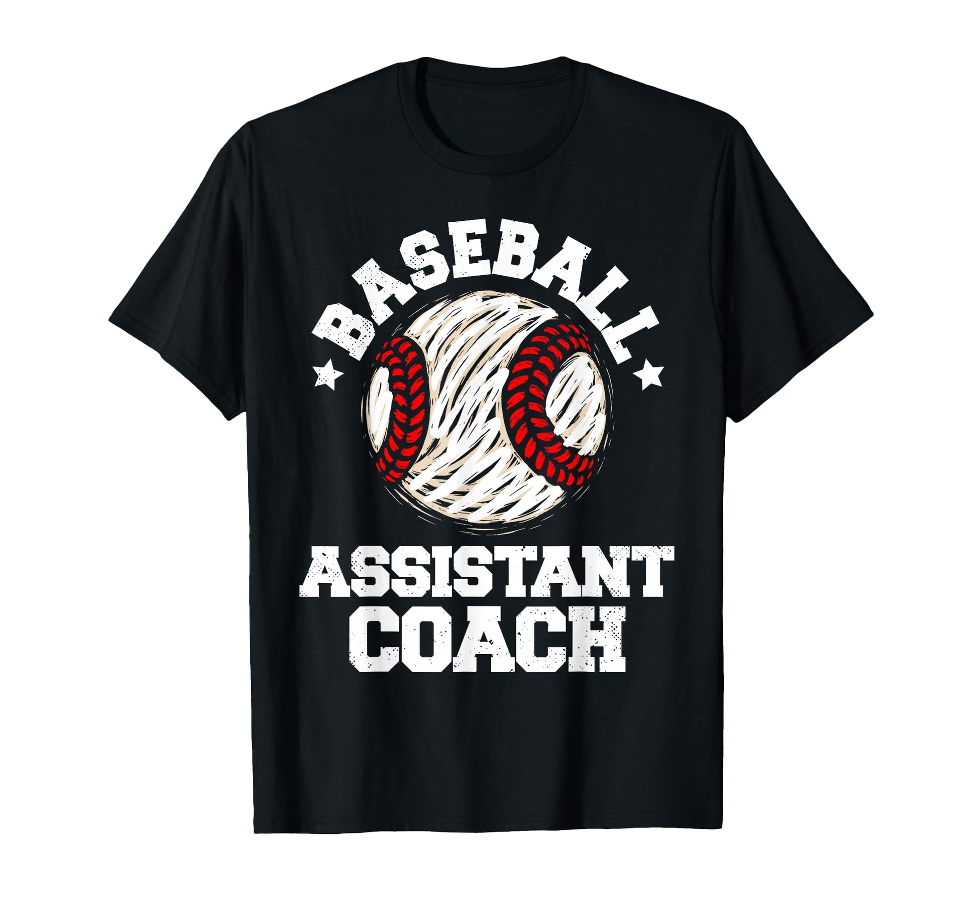 Baseball Assistant Coach Distressed T-Shirt - Fun Novelty Design Men Women - T-Shirt, Sweatshirt, Hoodie