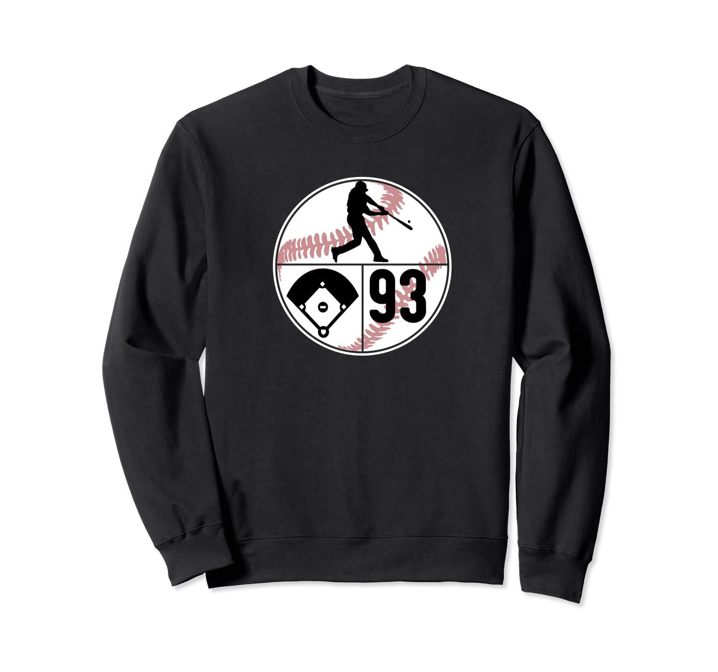 Number 93 93 Player Batter Sweatshirt - Streetwear Style for Adults - T-Shirt, Sweatshirt, Hoodie
