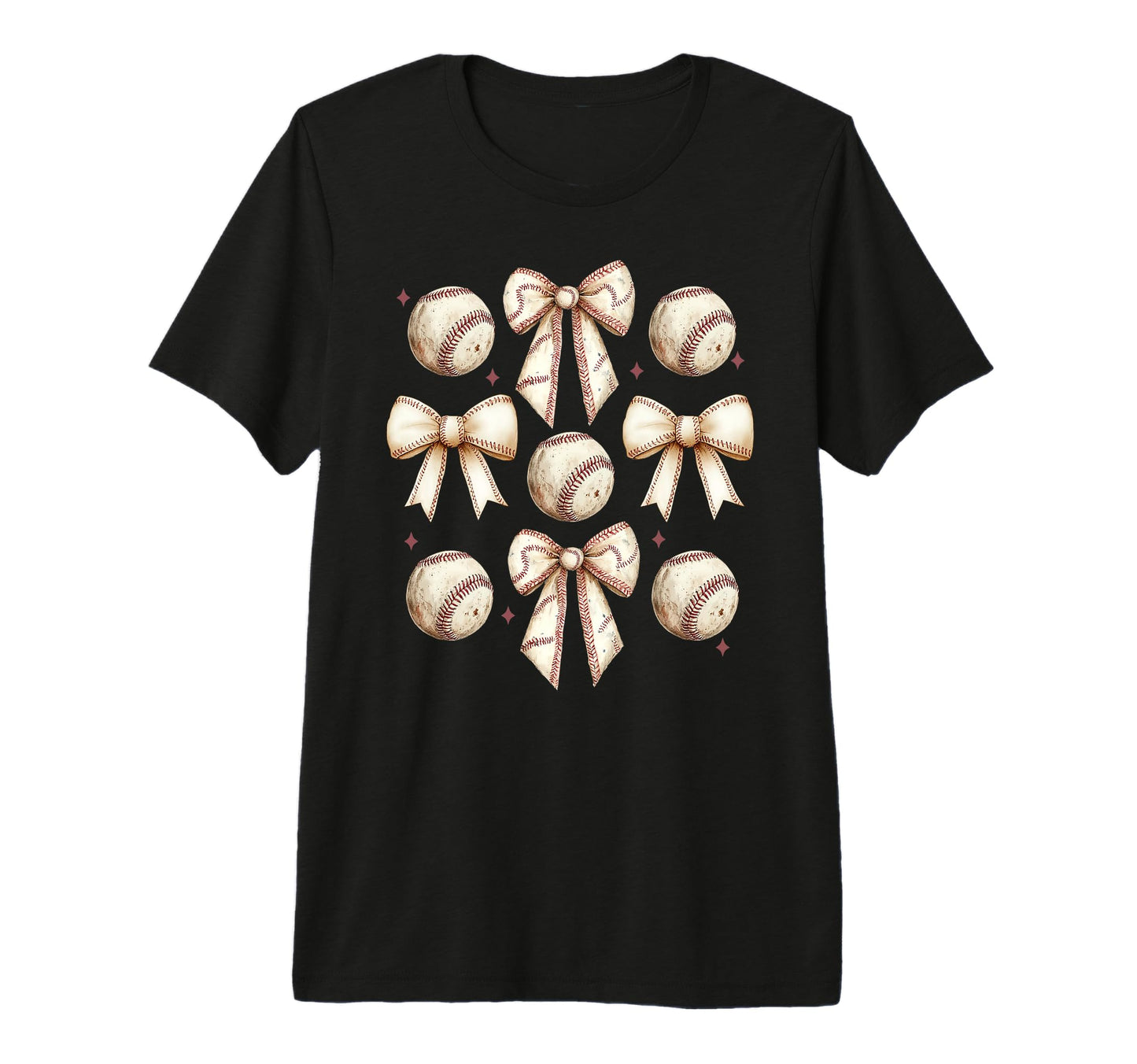 Baseball Mom Coquette Bow Baseball T-Shirt - Trendy Graphic Men Women - T-Shirt, Sweatshirt, Hoodie