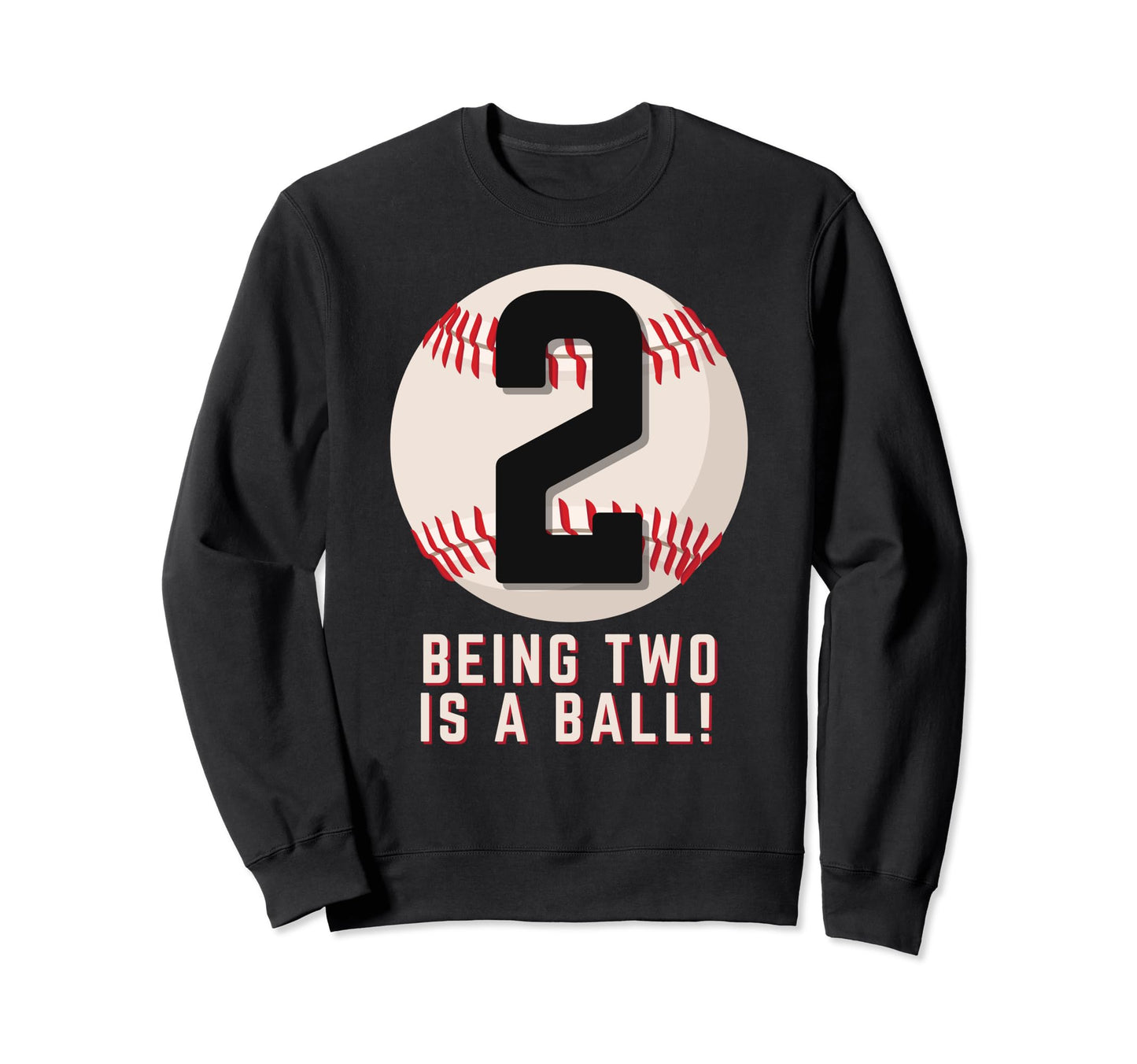 Its My 2Nd Birthday Baseball 2 Years Old Sweatshirt - Graphic Print Unisex - T-Shirt, Sweatshirt, Hoodie
