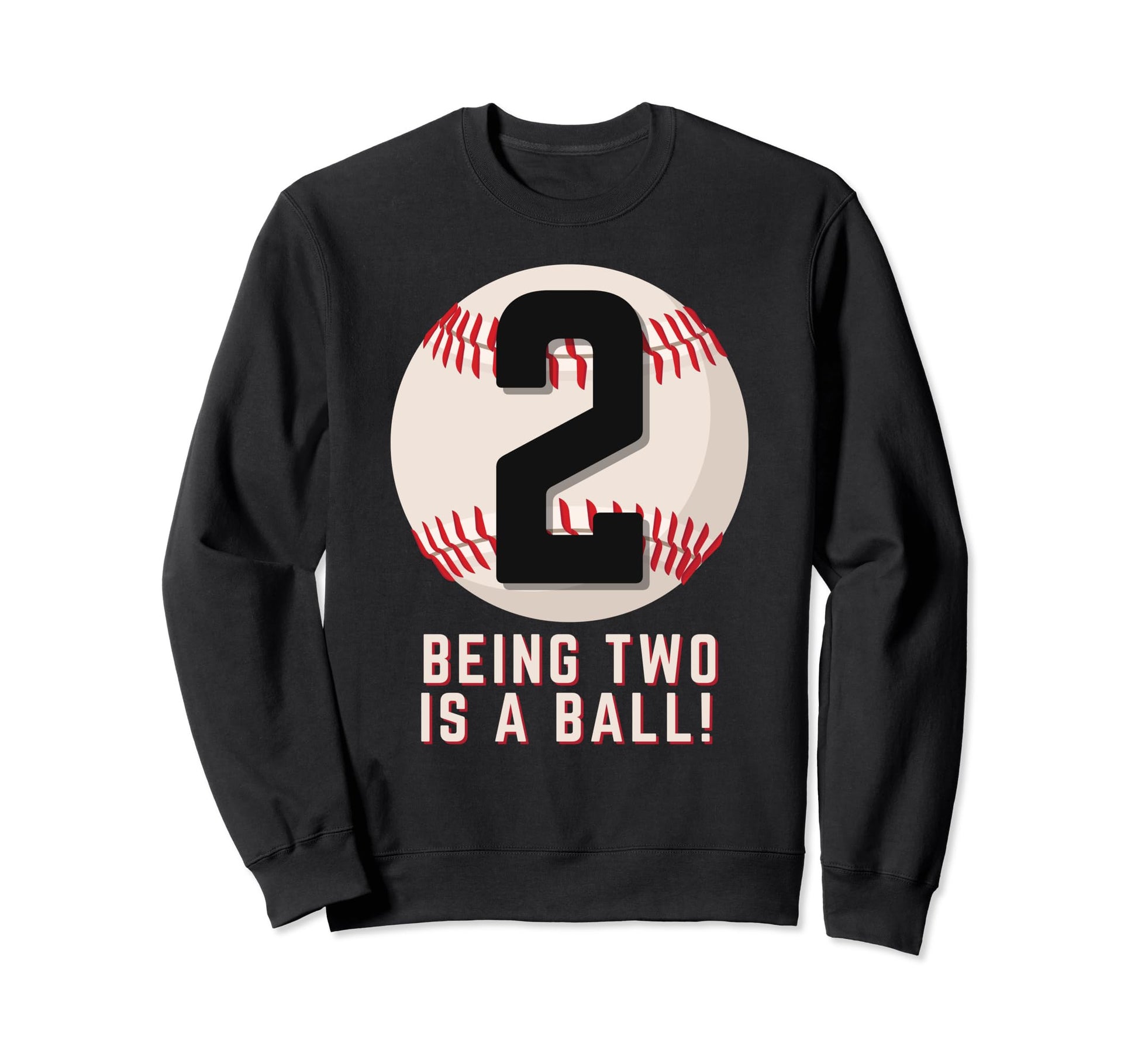 Its My 2Nd Birthday Baseball 2 Years Old Sweatshirt - Graphic Print Unisex - T-Shirt, Sweatshirt, Hoodie