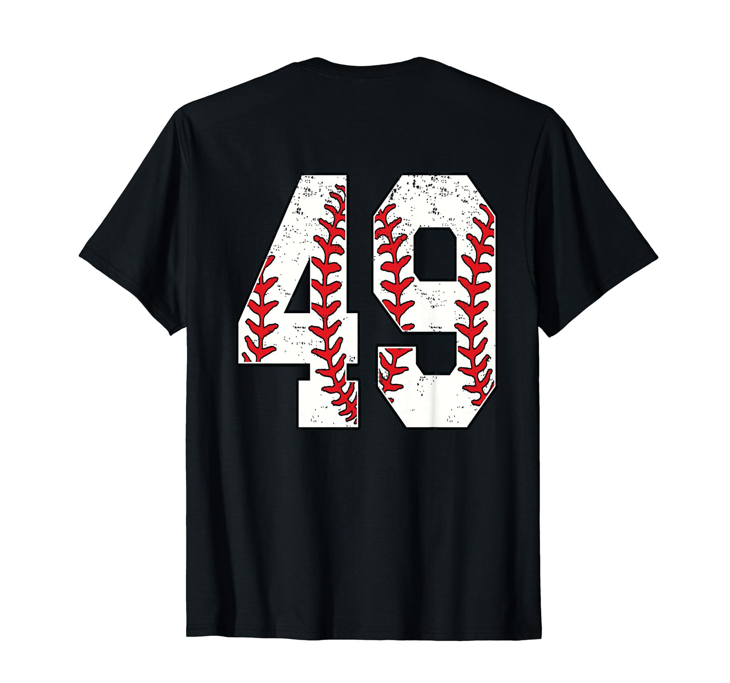 Number 49 Baseball Jersey Number 49 Back T-Shirt - Graphic Print for Adults - T-Shirt, Sweatshirt, Hoodie