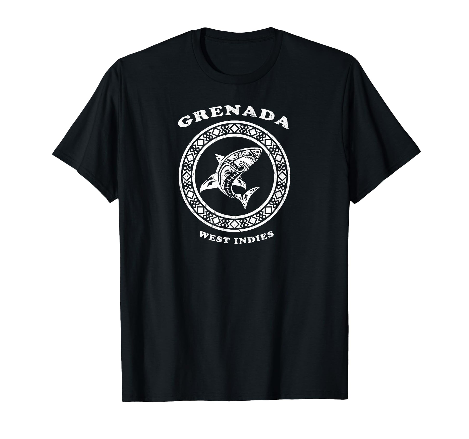 Grenada West Indies Tribal Shark T-Shirt - Unique Graphic Men Women - T-Shirt, Sweatshirt, Hoodie