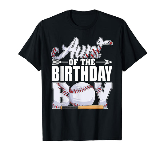 Aunt Birthday Baseball Matching T-Shirt - Fun Novelty Design for Adults - T-Shirt, Sweatshirt, Hoodie