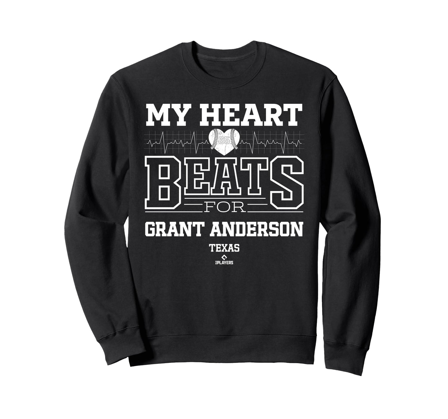 My Heart Beats Grant Anderson Texas Sweatshirt - Unique Graphic Unisex - T-Shirt, Sweatshirt, Hoodie