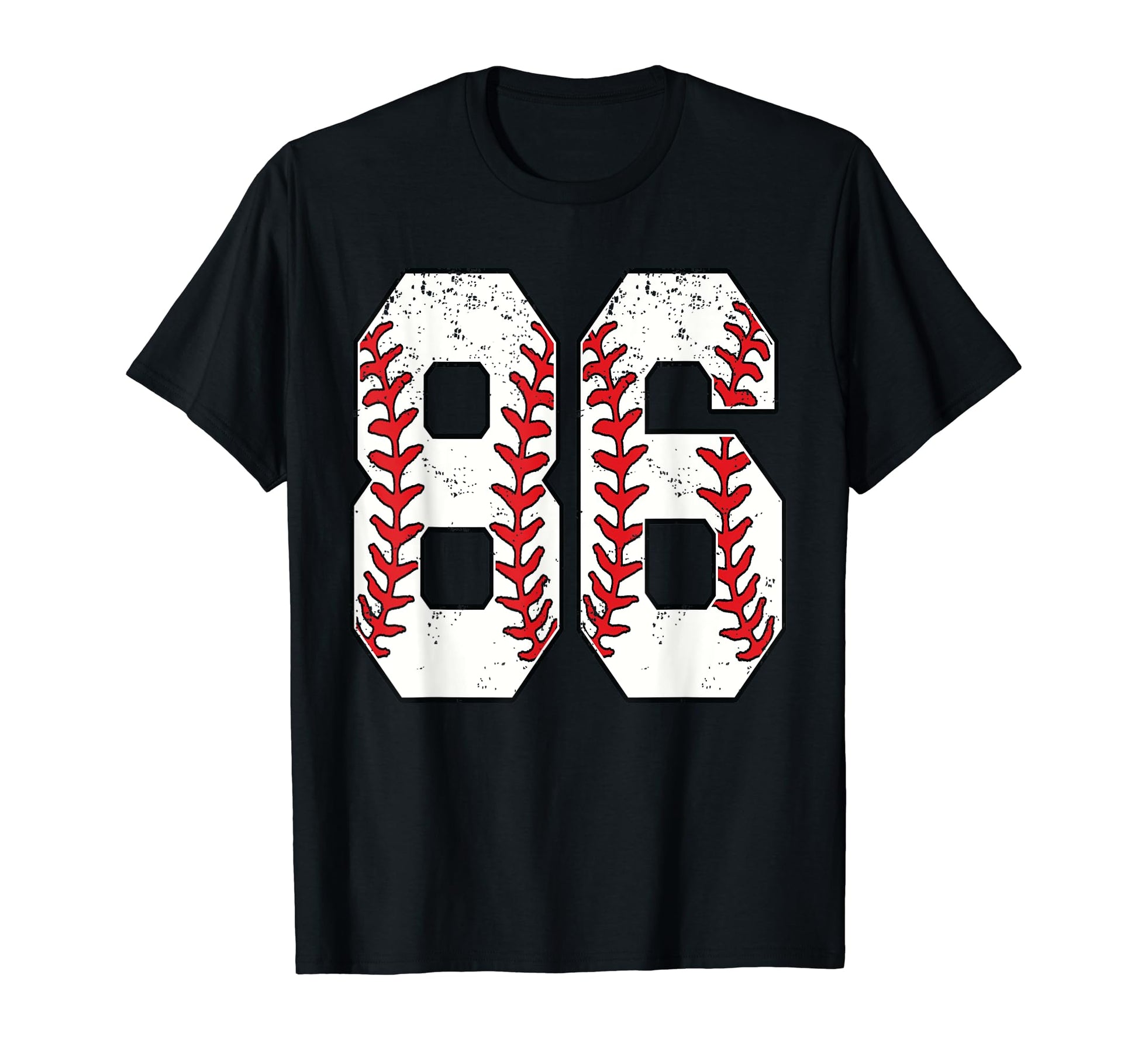 Number 86 Baseball 86 Jersey Number T-Shirt - Unique Graphic for Adults - T-Shirt, Sweatshirt, Hoodie