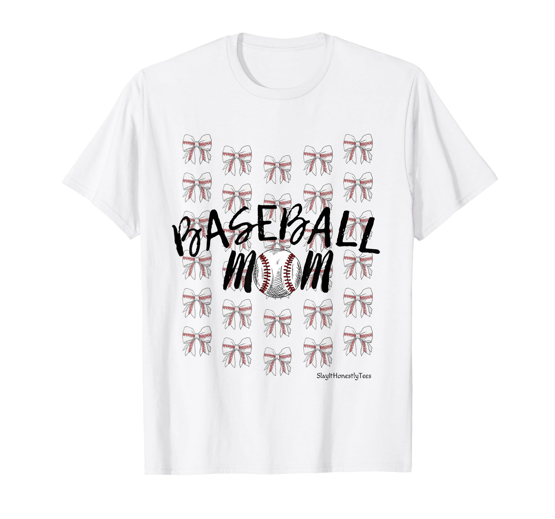 Coquette Baseball Bow Baseball T-Shirt - Minimalist Print Men Women - T-Shirt, Sweatshirt, Hoodie