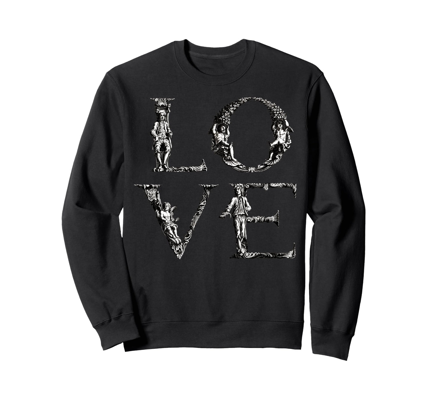 Love Typography Valentines Girlfriend Sweatshirt - Streetwear Style Unisex - T-Shirt, Sweatshirt, Hoodie