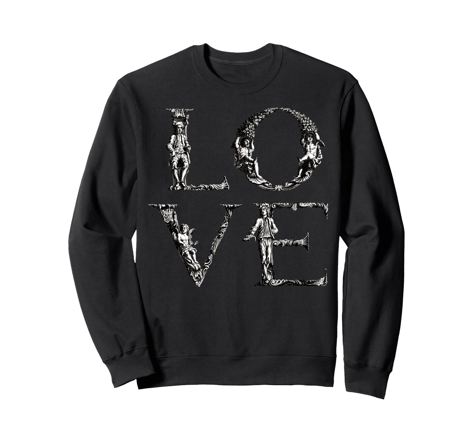 Love Typography Valentines Girlfriend Sweatshirt - Streetwear Style Unisex - T-Shirt, Sweatshirt, Hoodie