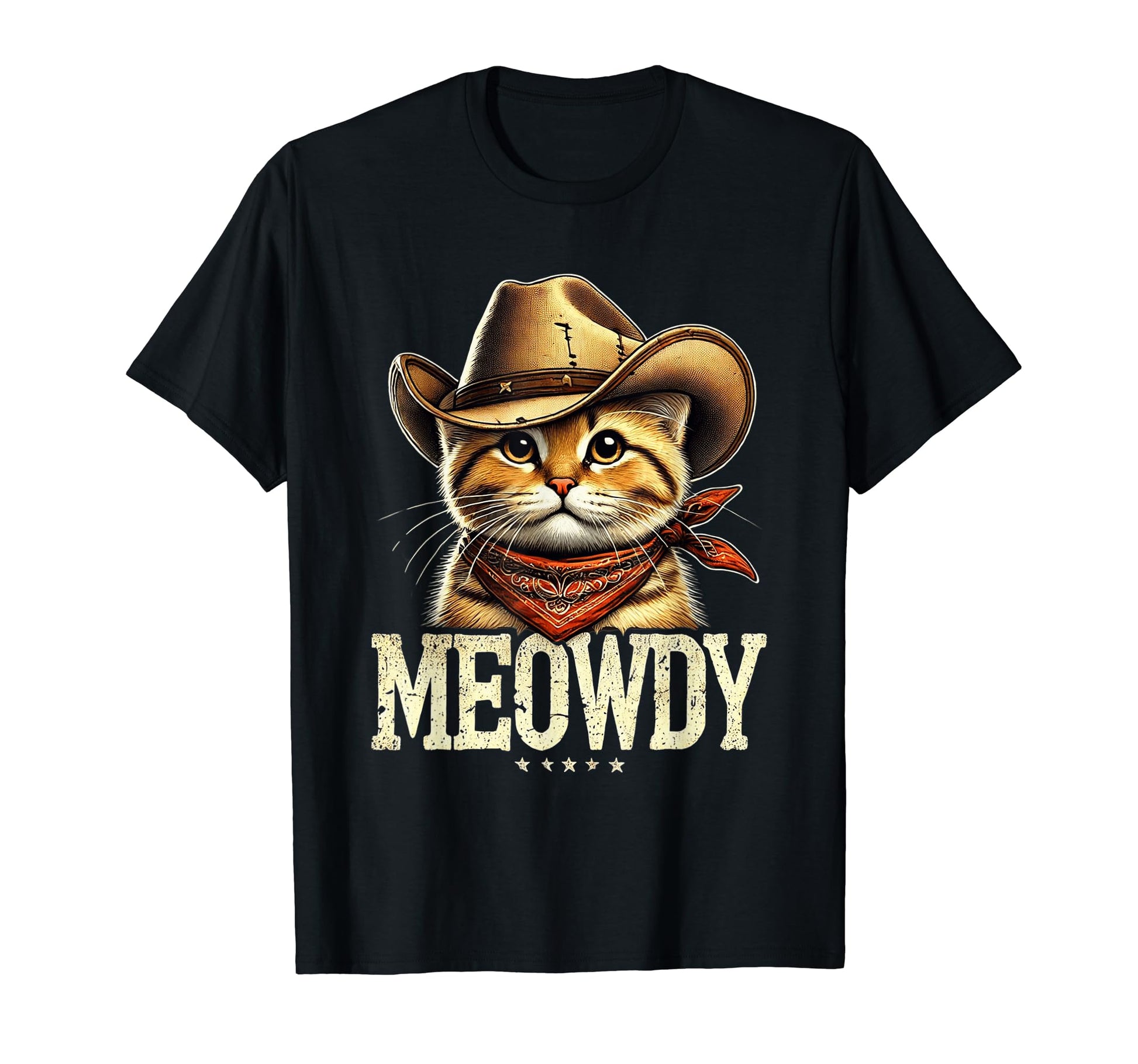 Meowdy Cat Funny Texas Cat Country T-Shirt - Fun Novelty Design Unisex - T-Shirt, Sweatshirt, Hoodie