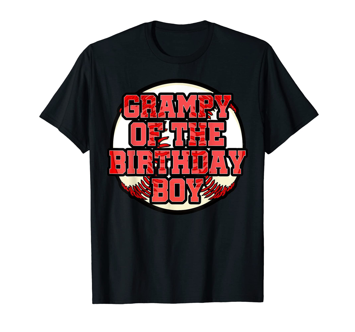 Grampy Birthday Baseball Bday Party T-Shirt - Graphic Print for Adults - T-Shirt, Sweatshirt, Hoodie