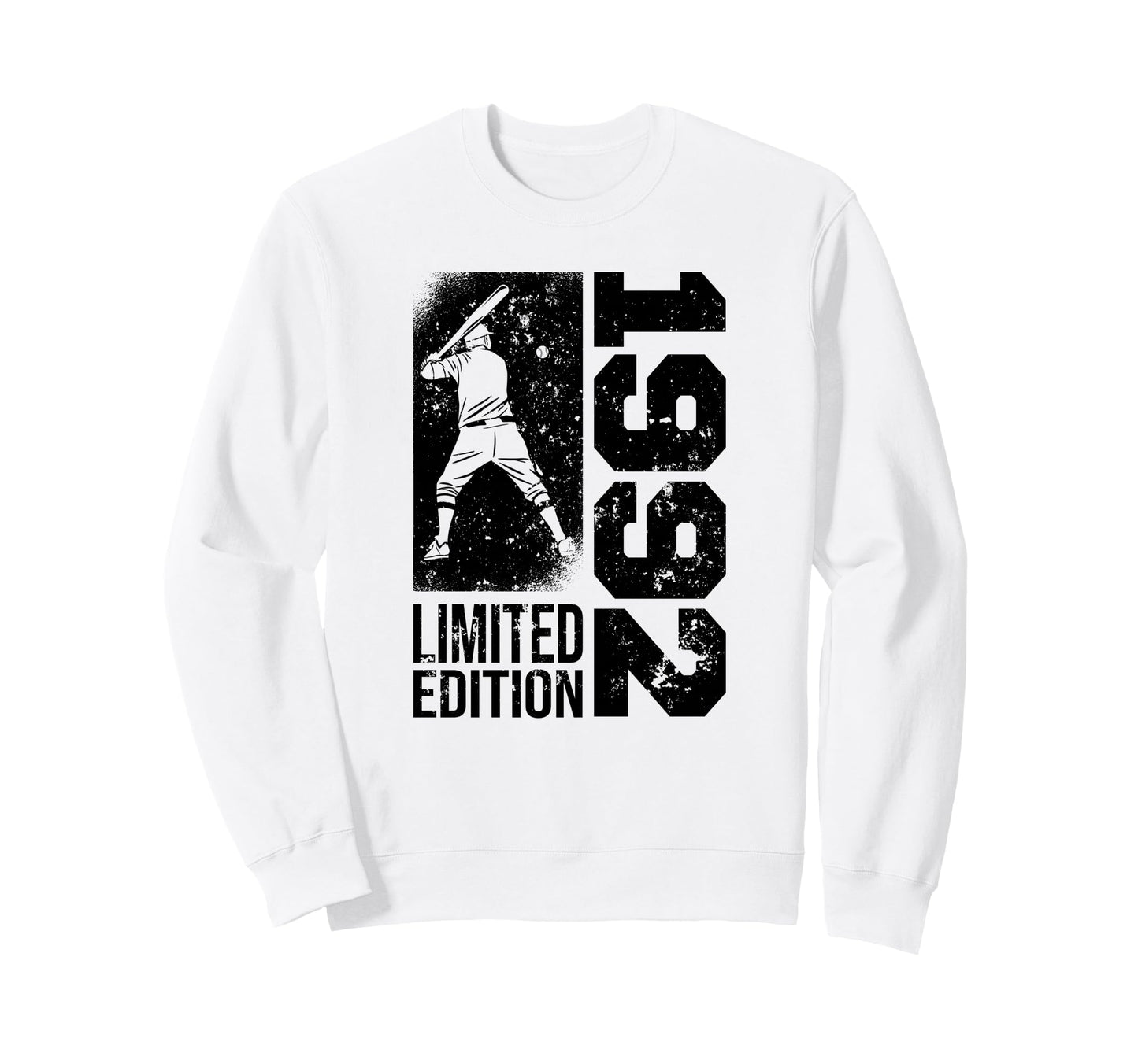 Baseball Player Born 1992 Birthday Sweatshirt - Fun Novelty Design Unisex - T-Shirt, Sweatshirt, Hoodie