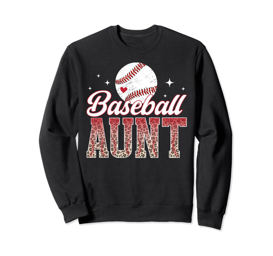 Baseball Aunt Baseball Player Sweatshirt - Novelty Apparel Men Women - T-Shirt, Sweatshirt, Hoodie