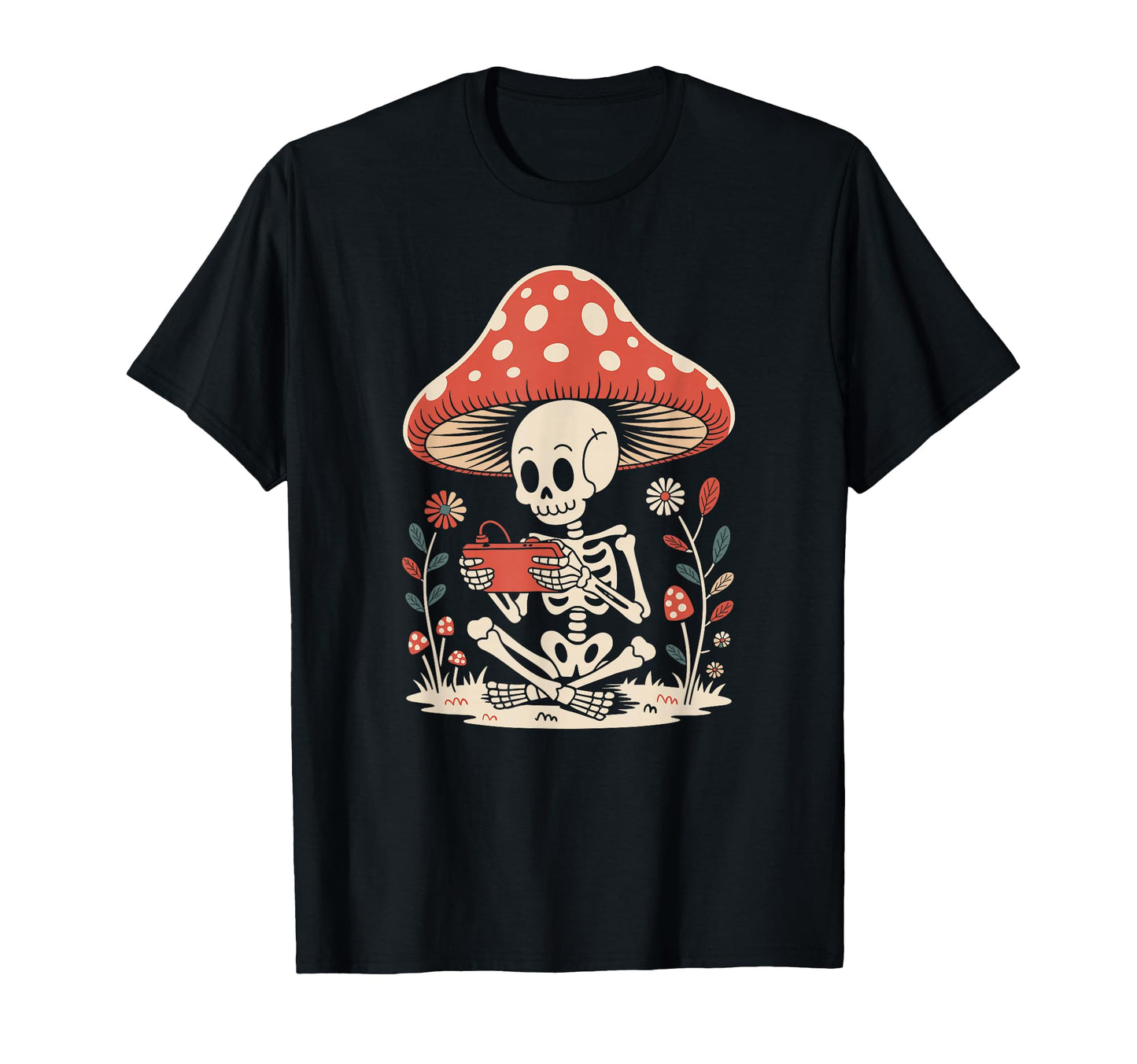 Goblincore Nature Skeleton Gaming Next T-Shirt - Aesthetic Graphic Unisex - T-Shirt, Sweatshirt, Hoodie