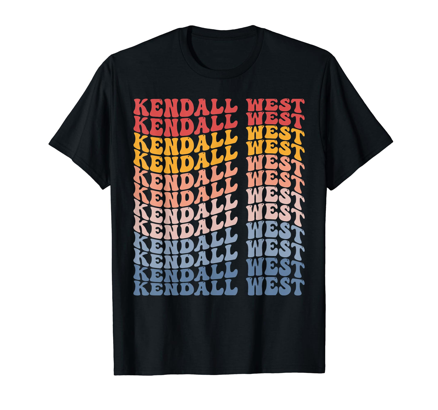 Kendall West City Groovy T-Shirt - Unique Graphic for Adults - T-Shirt, Sweatshirt, Hoodie