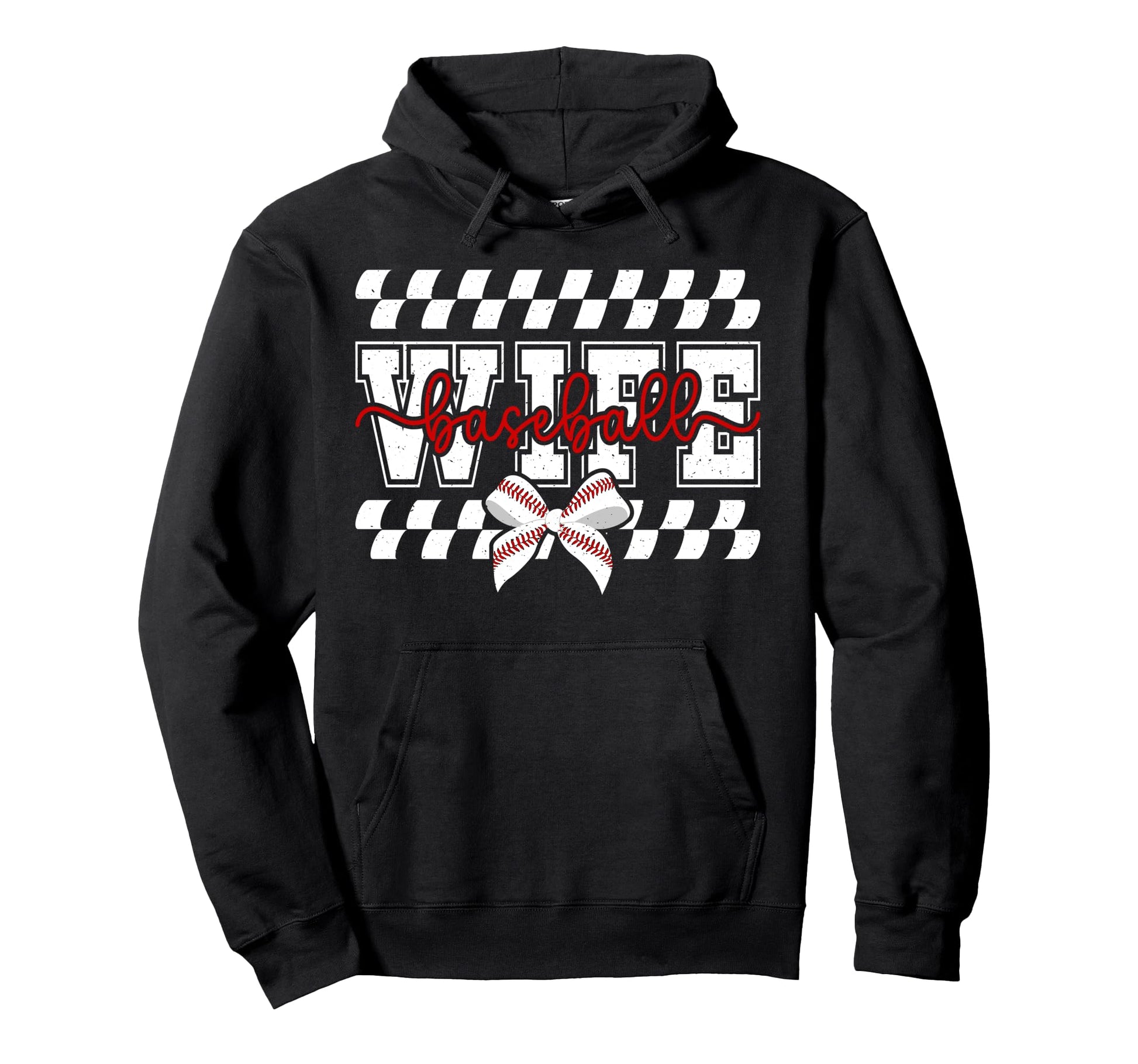 Baseball Wife Coquette Wife Baseball Hoodie - Streetwear Style Men Women - T-Shirt, Sweatshirt, Hoodie