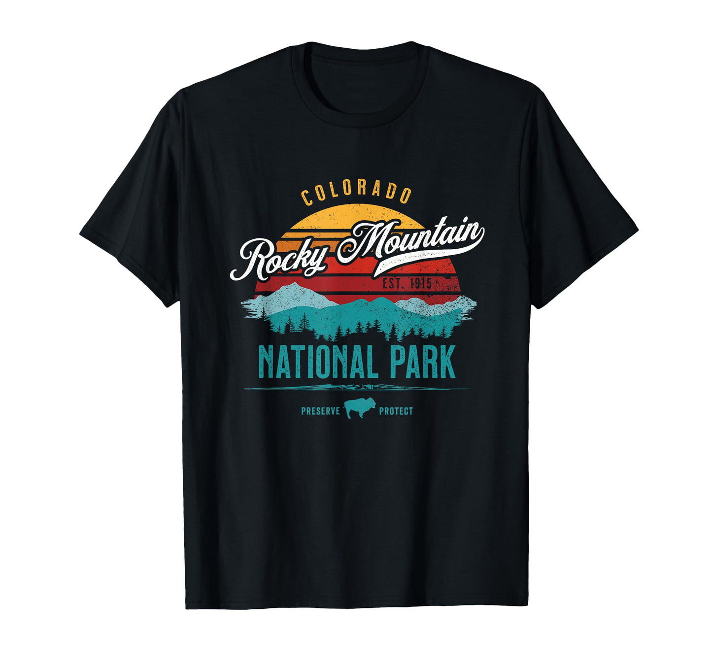 Rocky Mountain National Park Usa Hiking T-Shirt - Graphic Print Men Women - T-Shirt, Sweatshirt, Hoodie