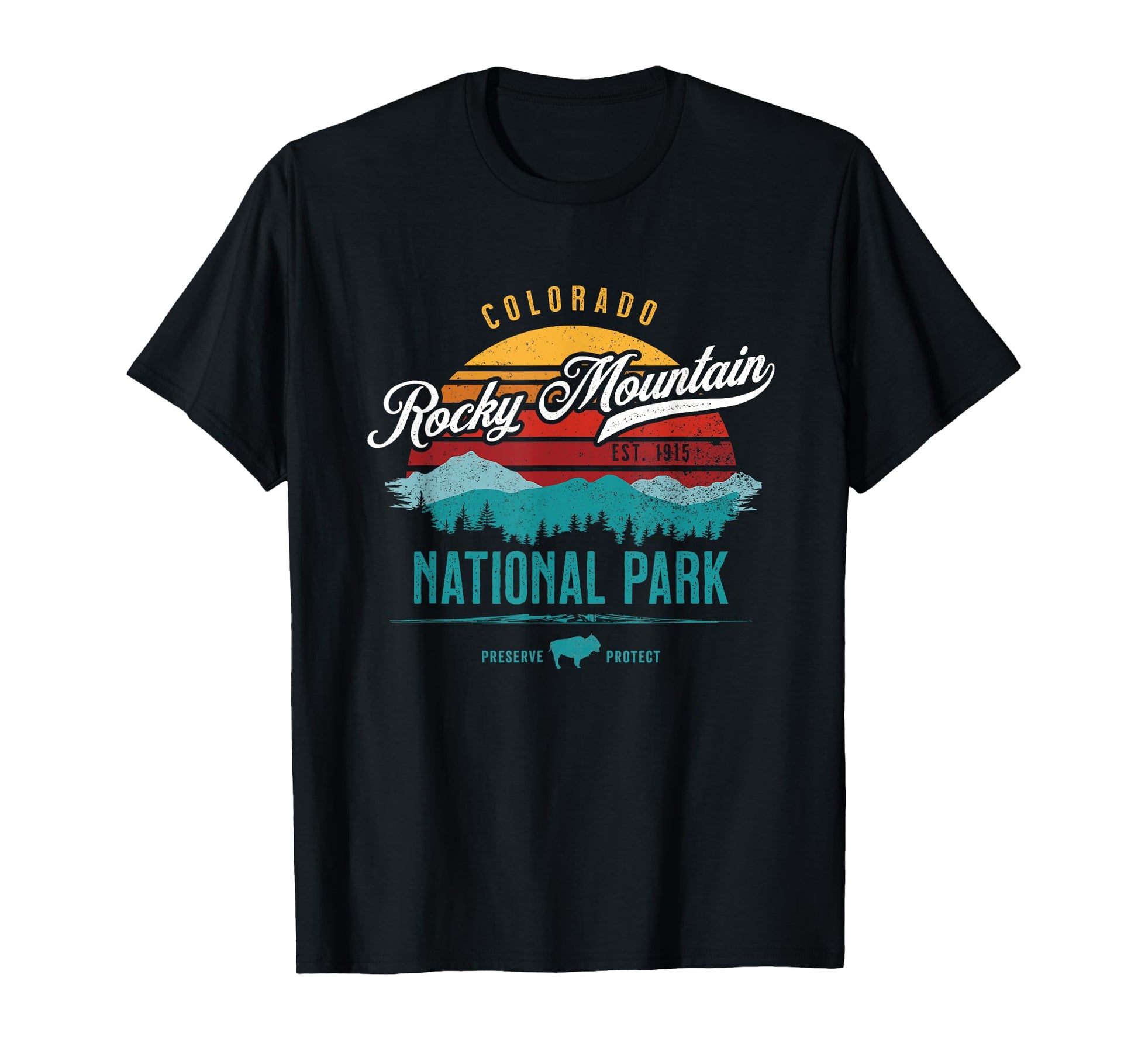 Rocky Mountain National Park Usa Hiking T-Shirt - Graphic Print Men Women - T-Shirt, Sweatshirt, Hoodie