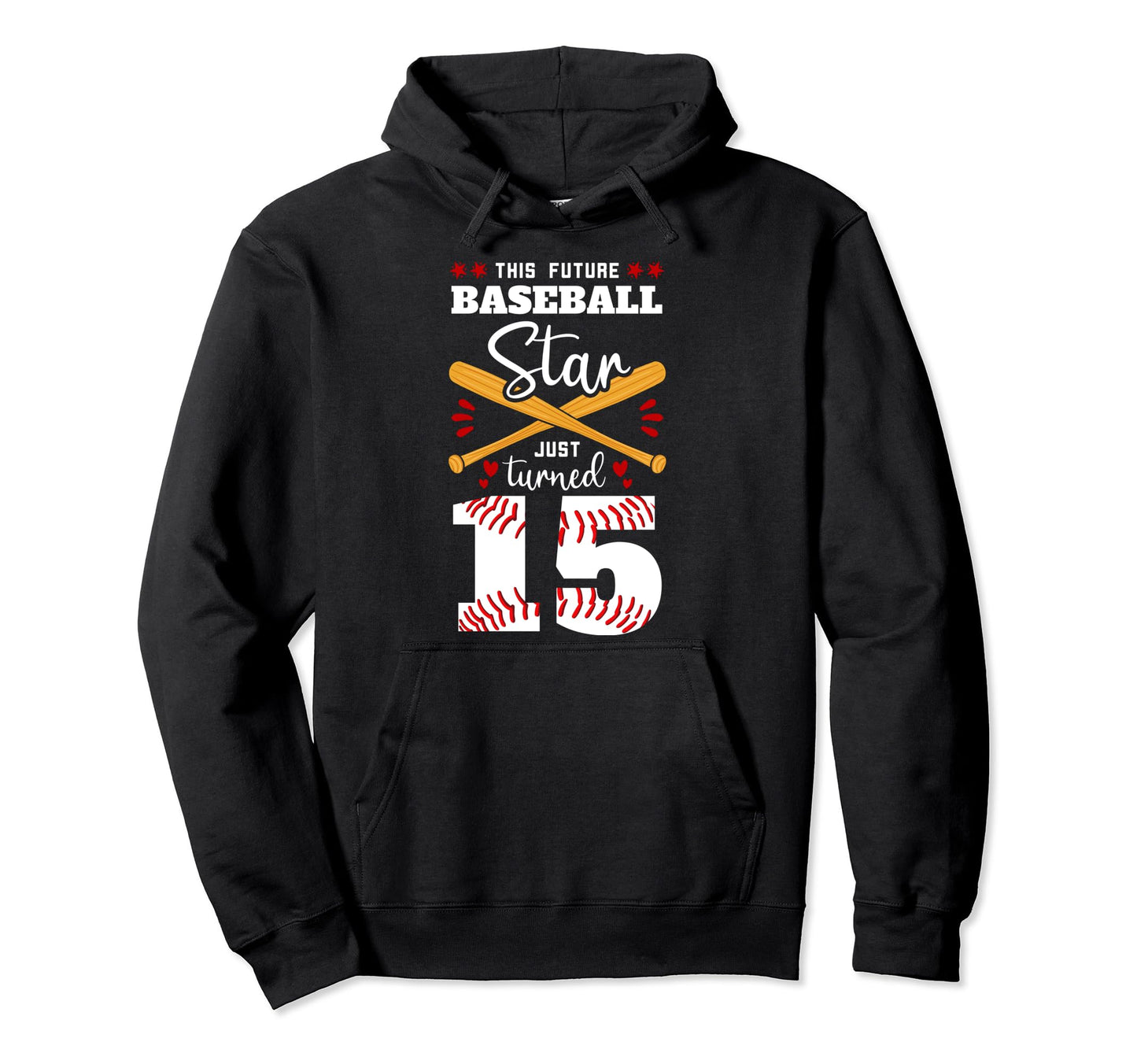 This Future Baseball Star Just Turned Hoodie - Minimalist Print for Adults - T-Shirt, Sweatshirt, Hoodie