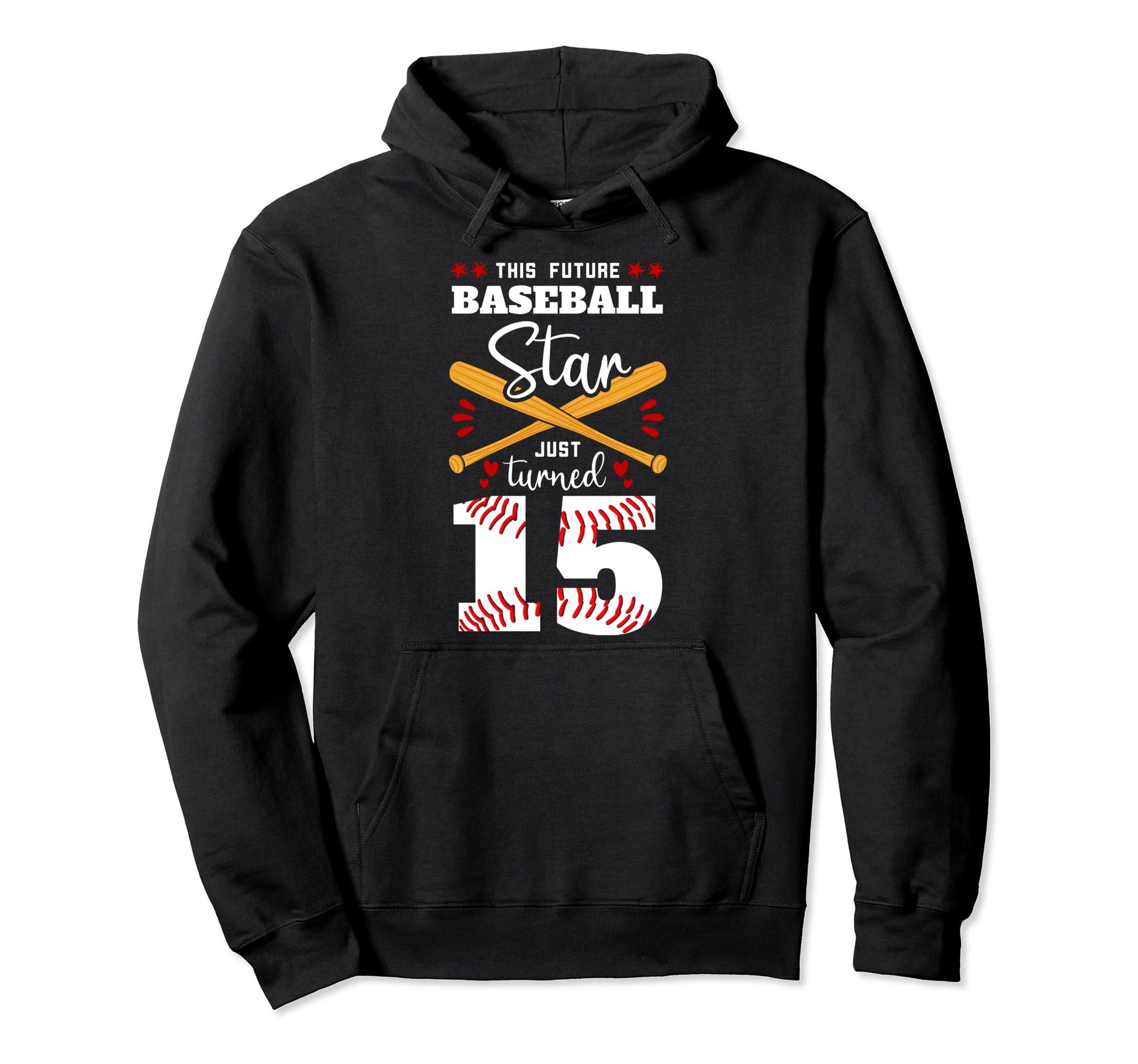 This Future Baseball Star Just Turned Hoodie - Minimalist Print for Adults - T-Shirt, Sweatshirt, Hoodie