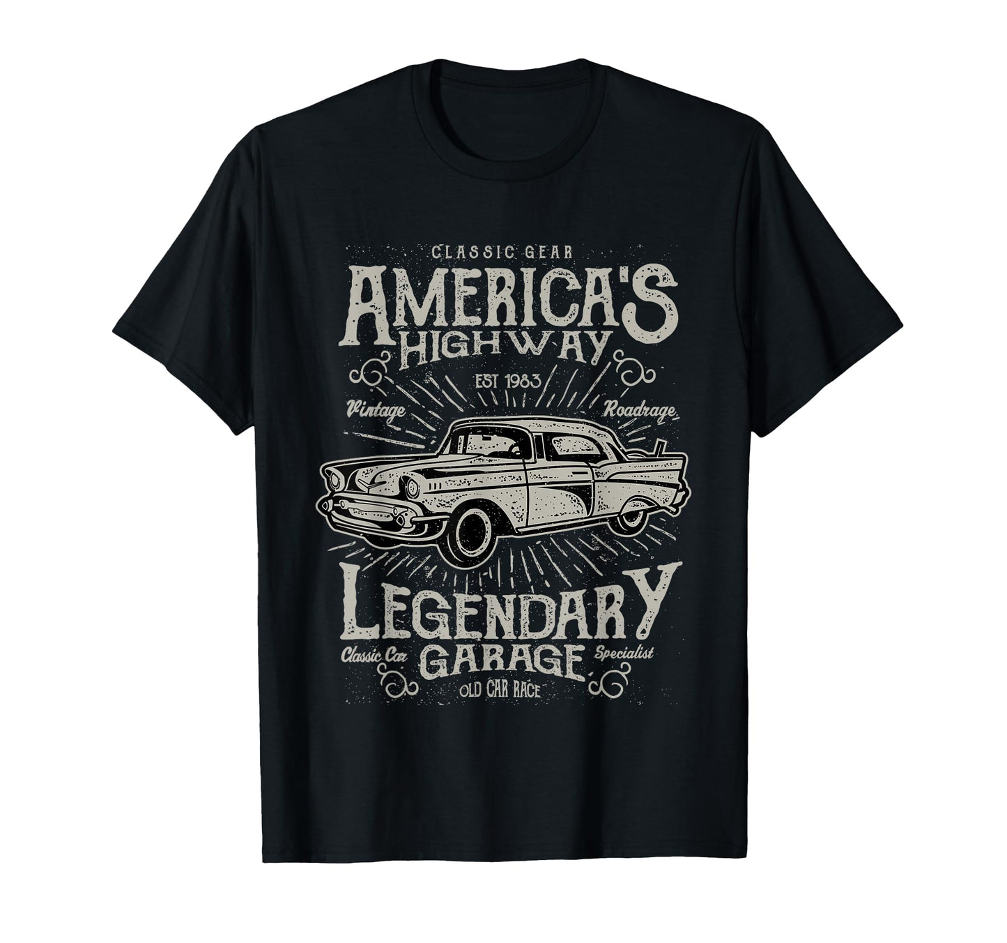 Car T Shirts Awesome Old Cars T-Shirt - Trendy Graphic for Adults - T-Shirt, Sweatshirt, Hoodie