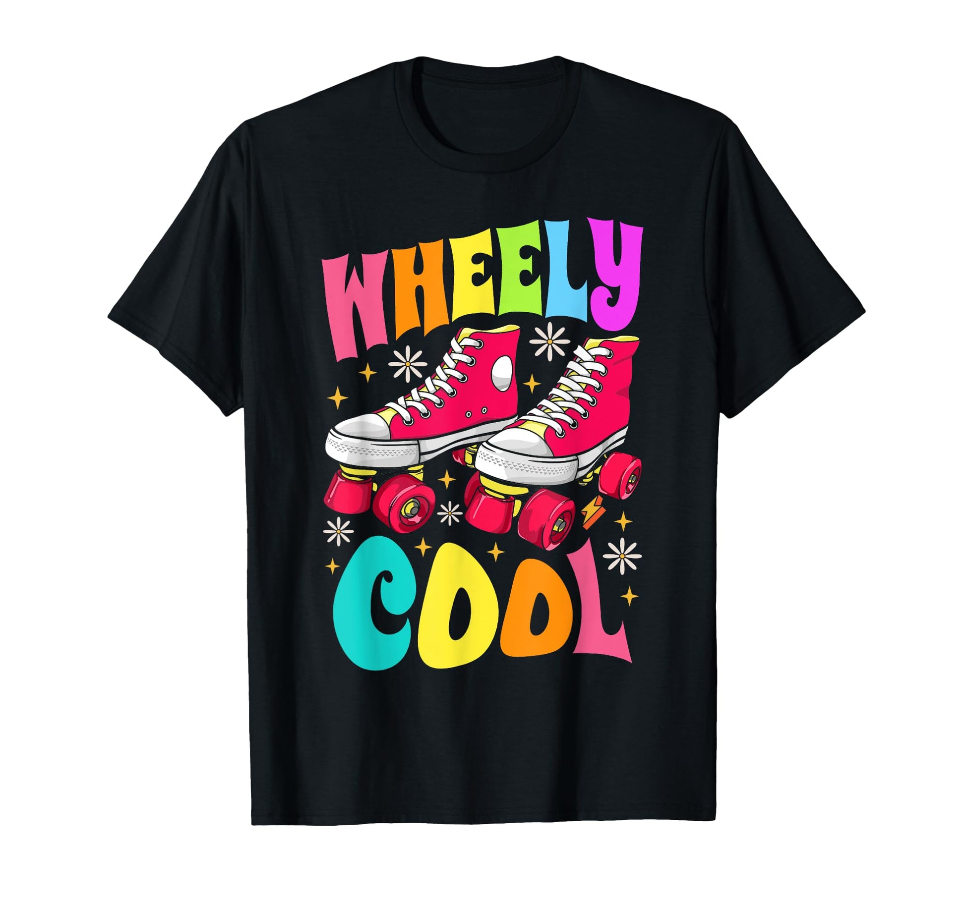 Roller Skating Skate 1970S Wheely T-Shirt - Aesthetic Graphic Men Women - T-Shirt, Sweatshirt, Hoodie