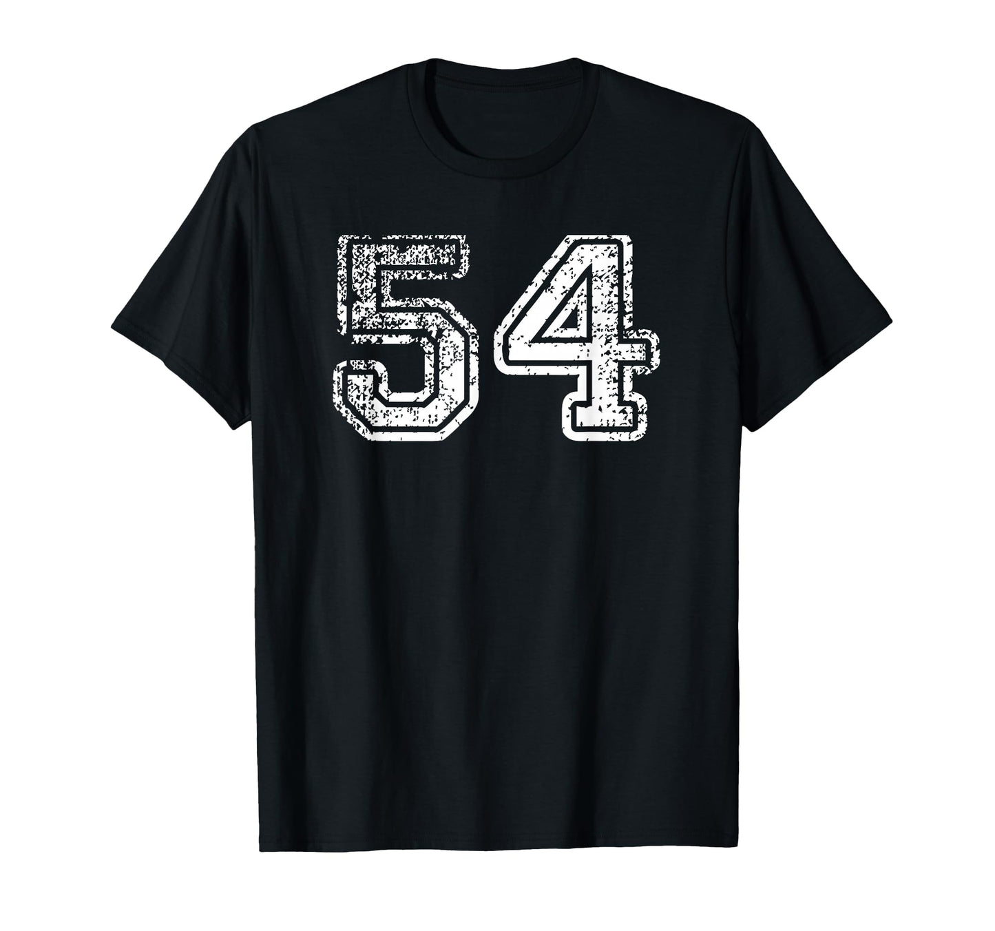 Number 54 Baseball Football Soccer T-Shirt - Unique Graphic for Adults - T-Shirt, Sweatshirt, Hoodie